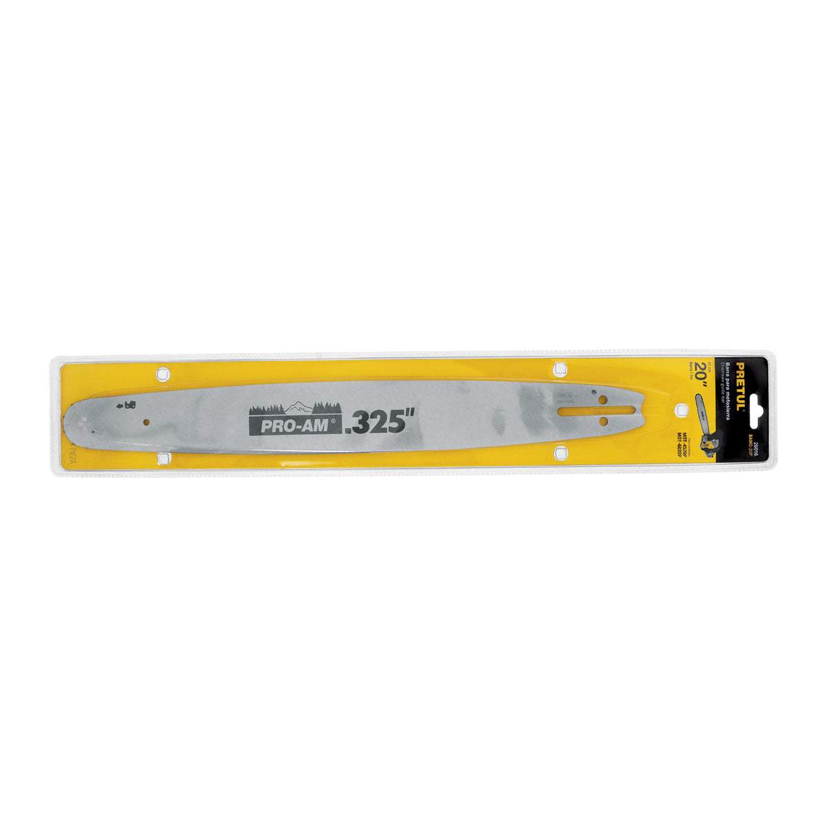 Barra de repuesto para motosierra 20", Pretul