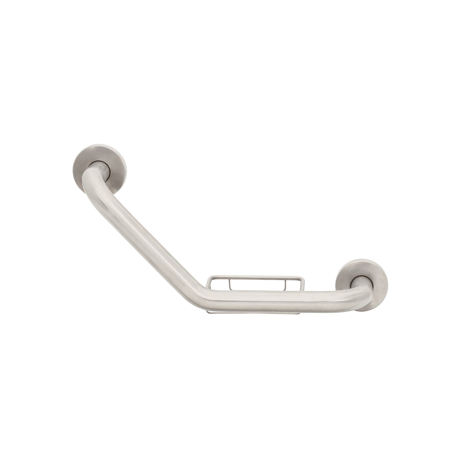 Barra angular con jabonera, acero inox, 1-1/4' x 40cm, Foset