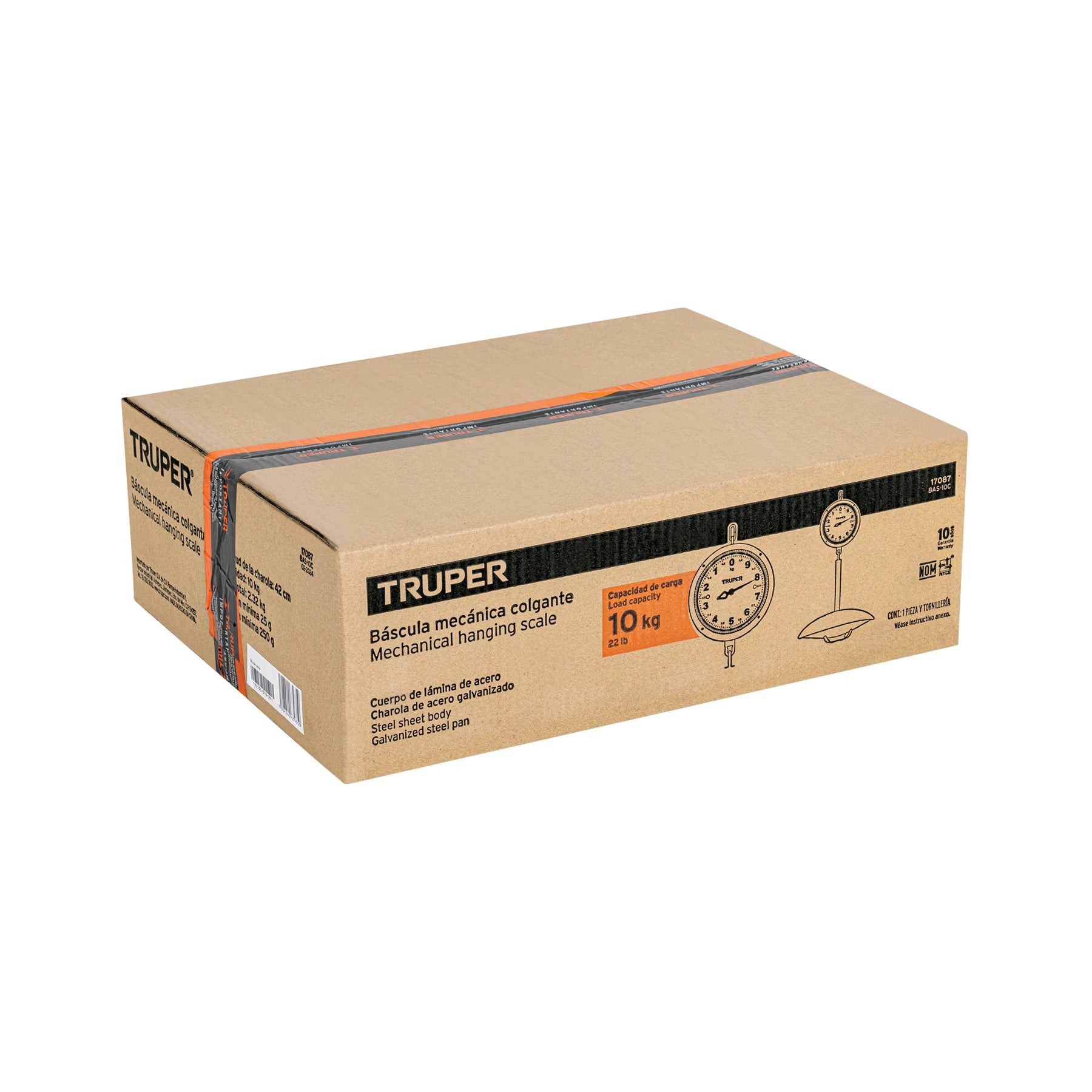 Báscula mecánica colgante de 10 kg