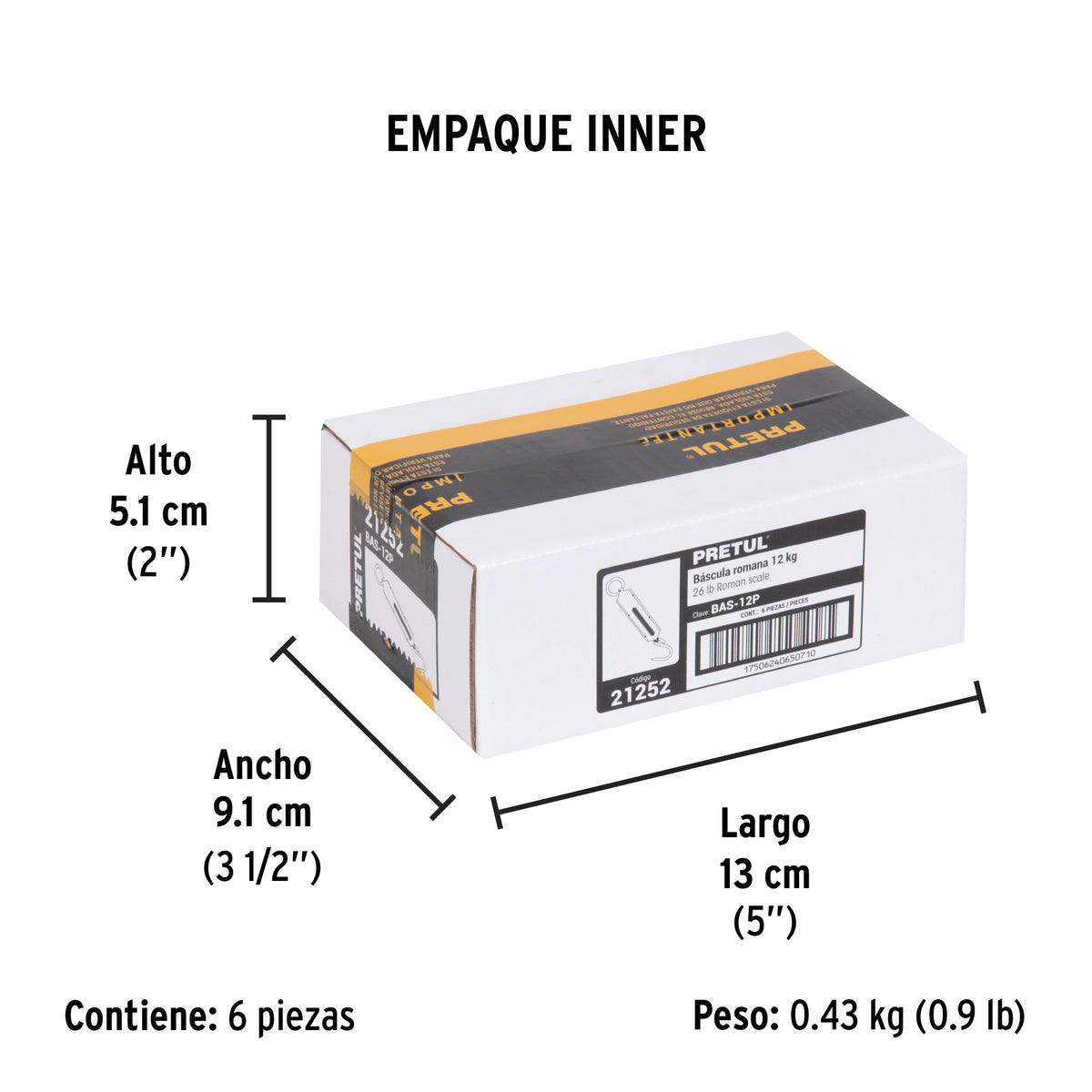 Báscula romana de resorte de 12 kg, Pretul