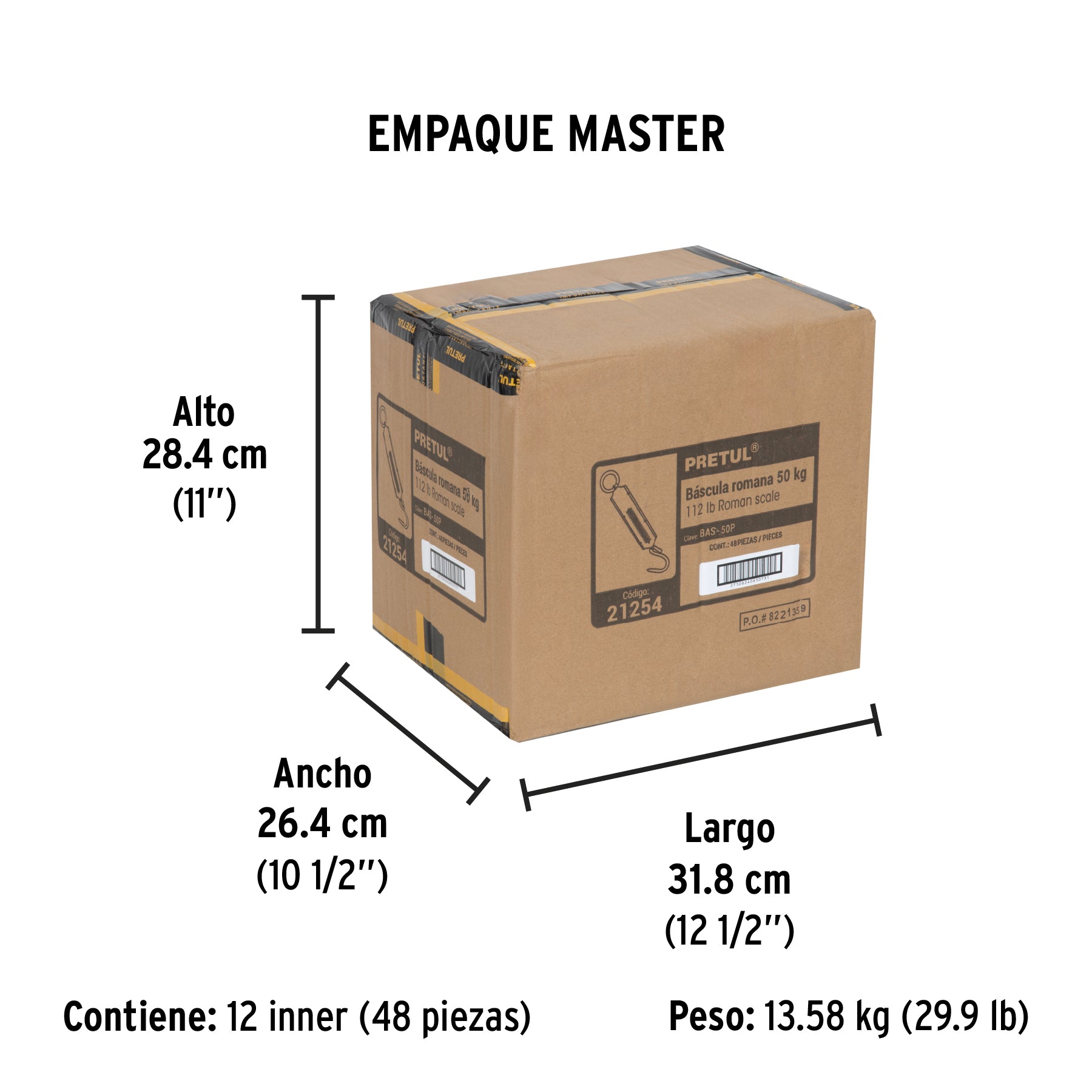 Báscula romana de resorte de 50 kg, Pretul