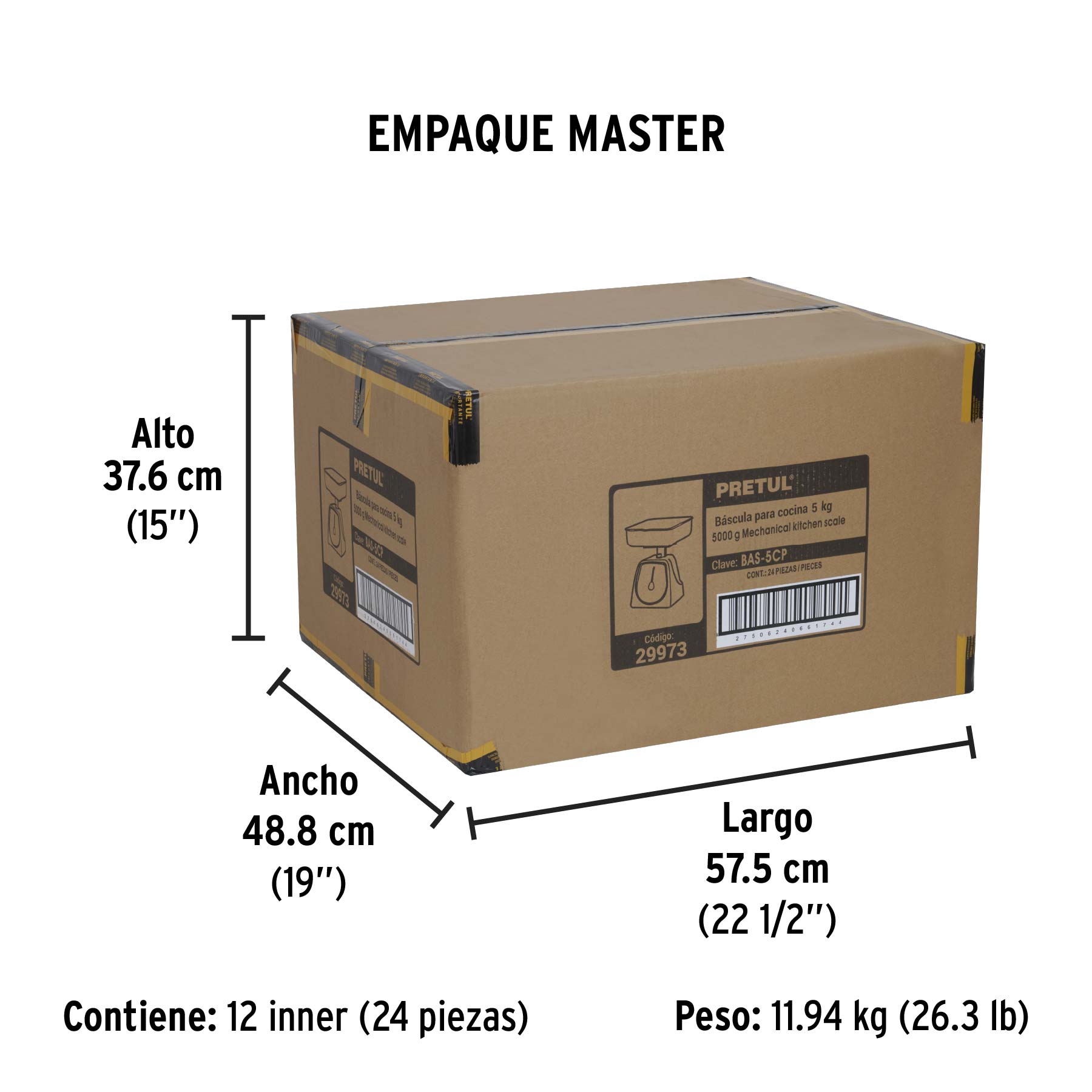 Báscula mecánica Pretul de cocina para 5 kg