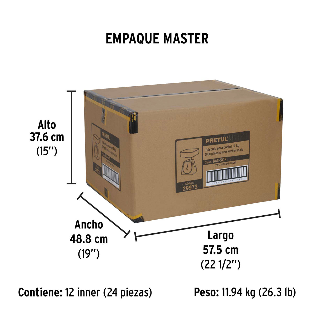 Báscula mecánica Pretul de cocina para 5 kg