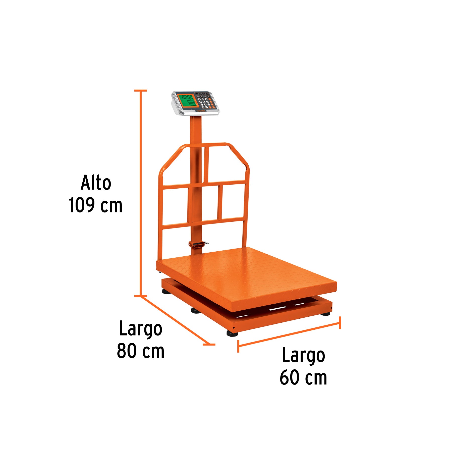 Báscula plegable de plataforma capacidad 500 Kg.