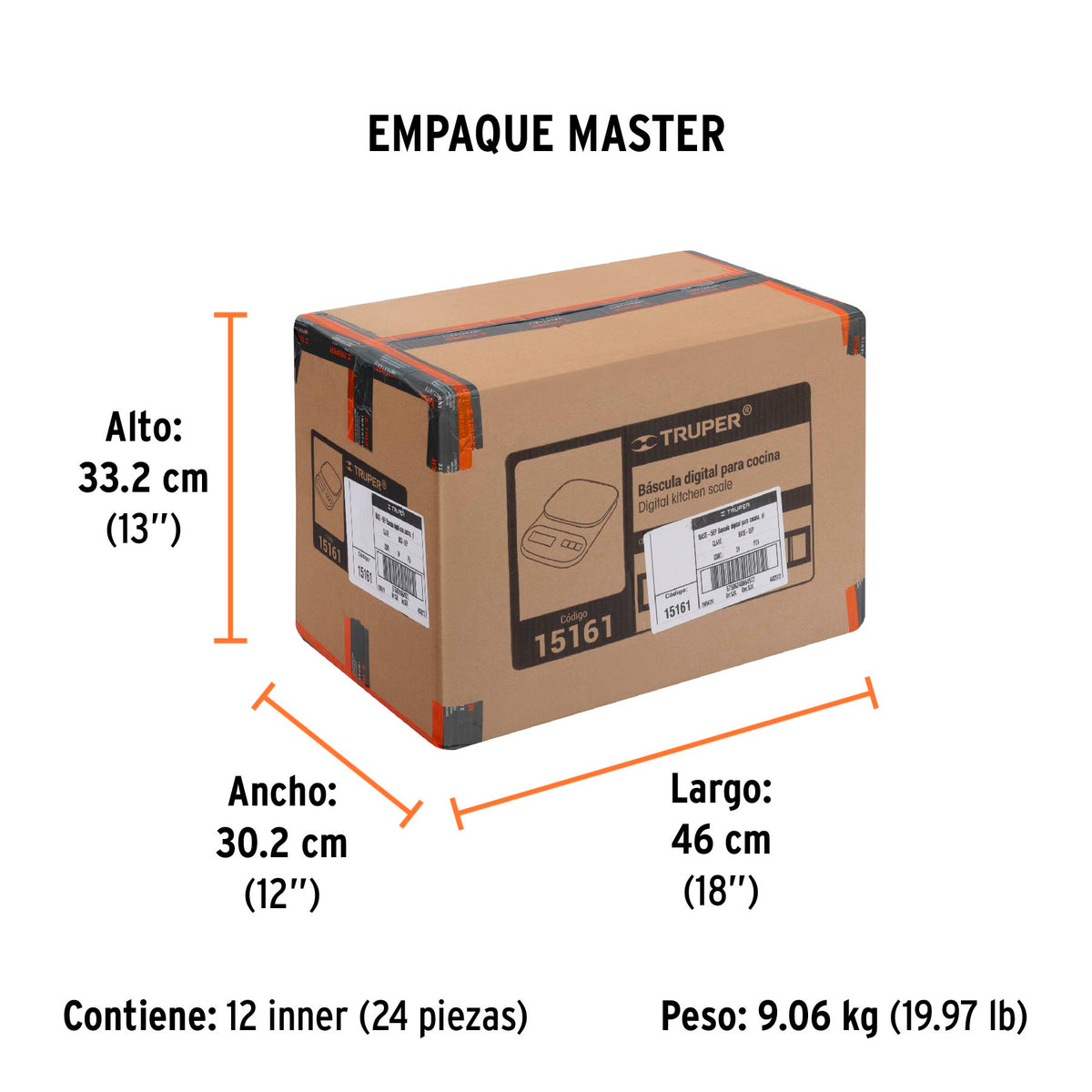 Báscula digital base plástica para cocina capacidad 5kg