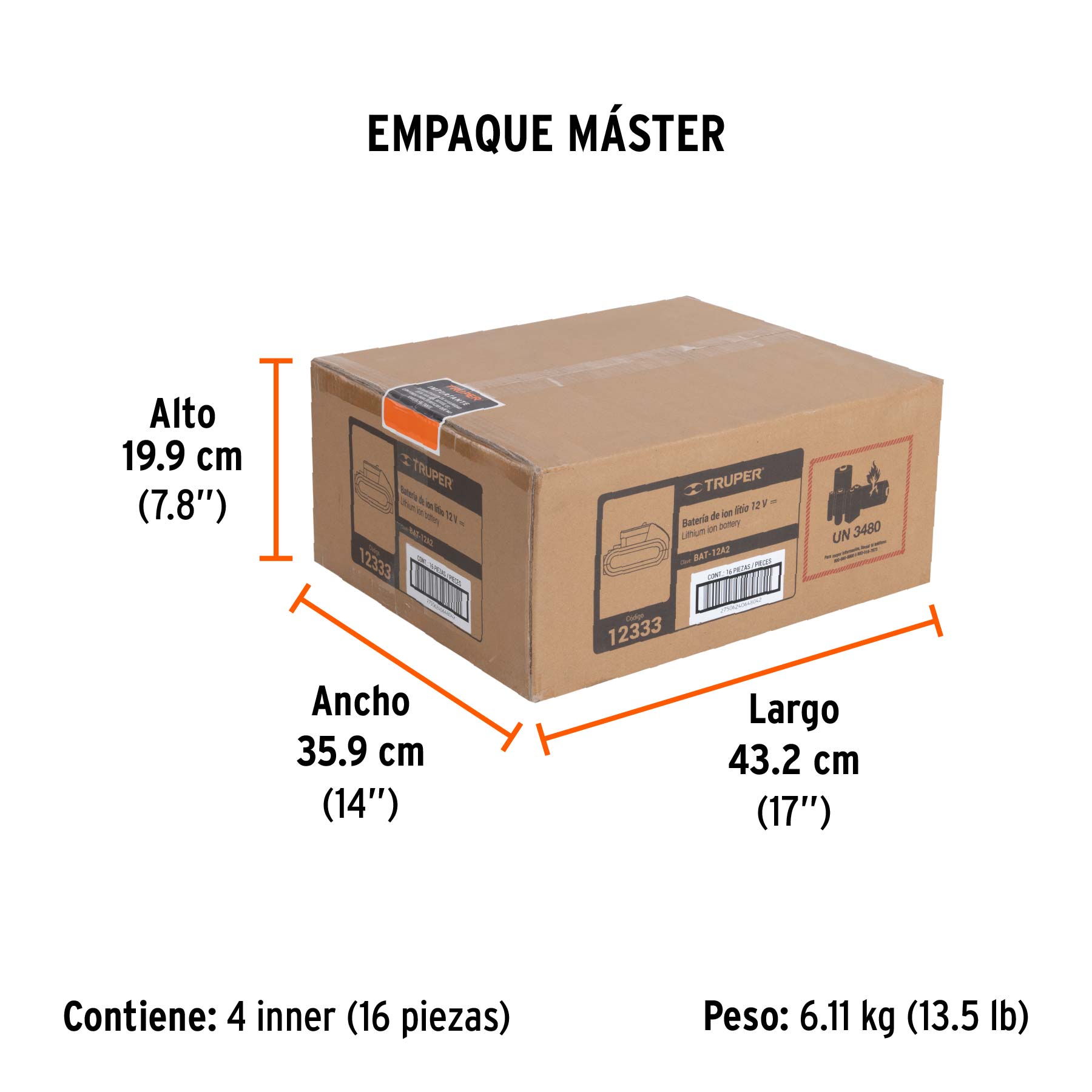 Batería ión Litio, 12 V para taladro TALI-12A2