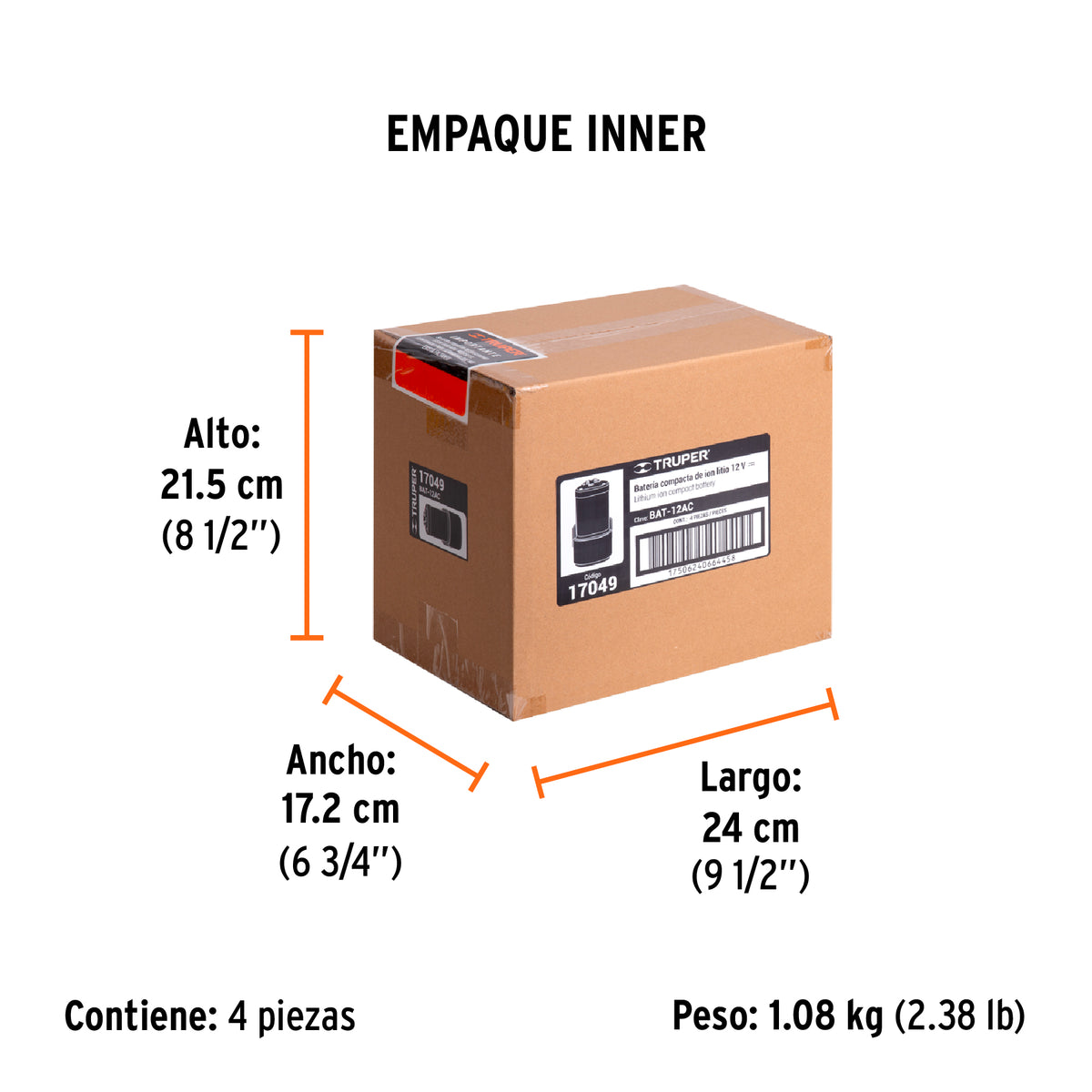 Batería ión litio, 12 V para taladro TALI-12AC