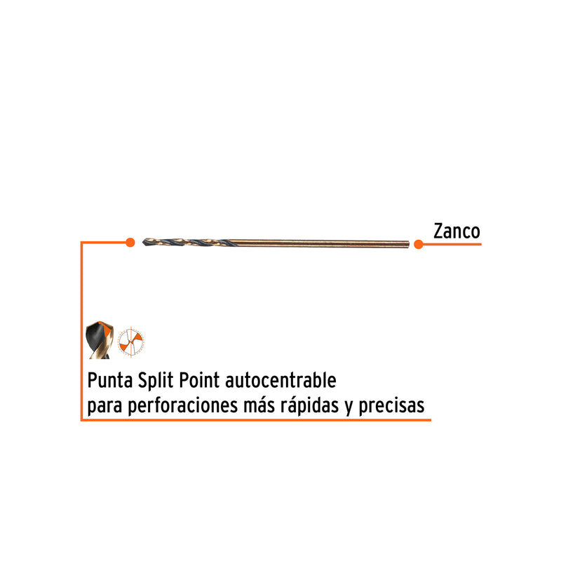 Broca HSS 1.0 mm Trugold para metal, TRUPER EXPERT