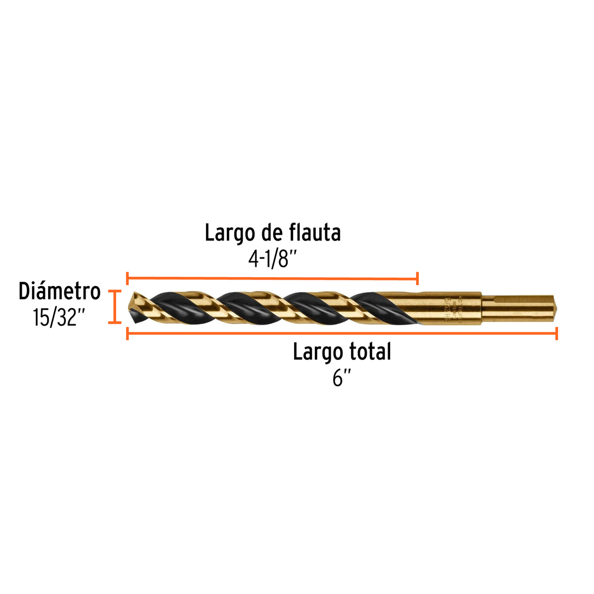 Broca de alta velocidad 15/32"