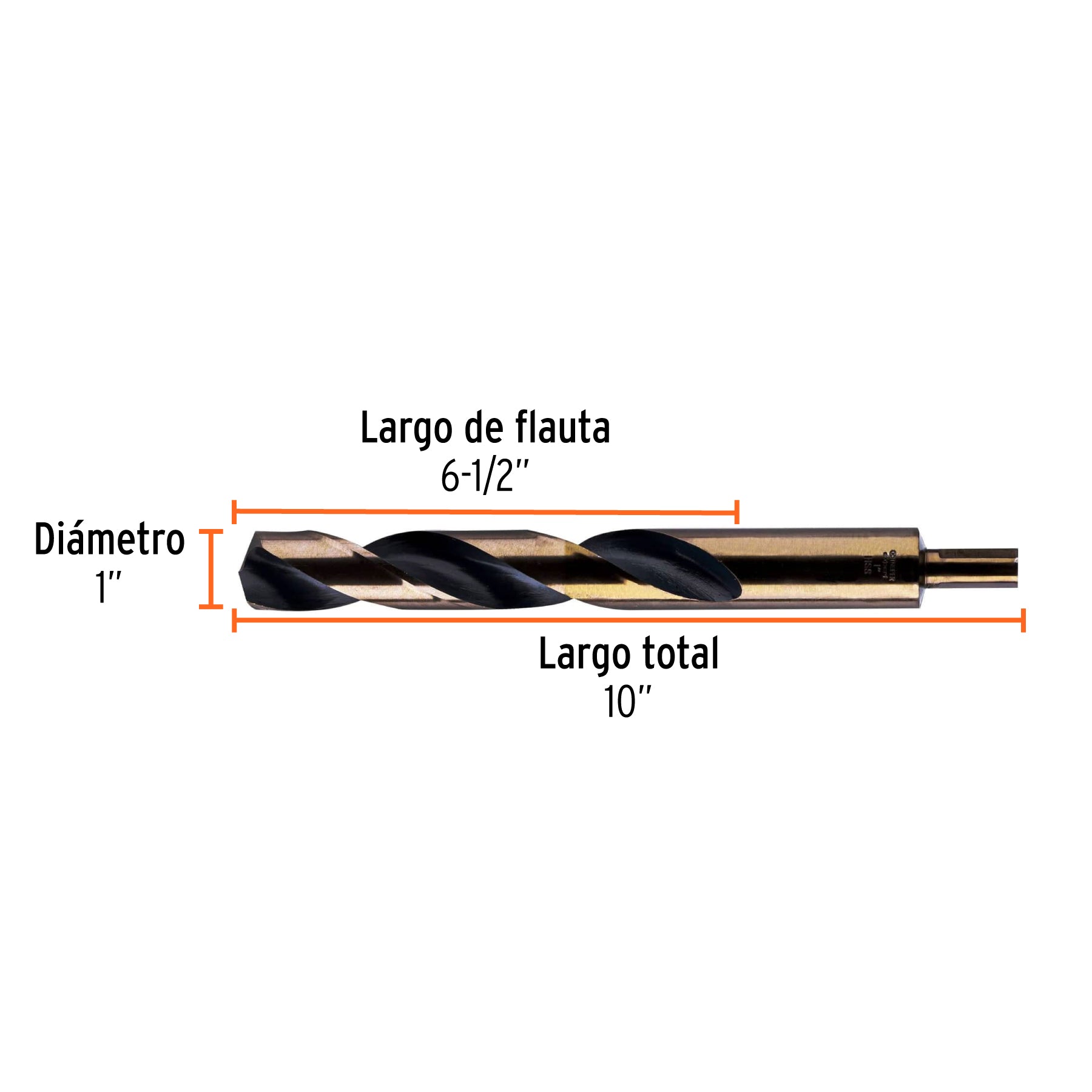 Broca de alta velocidad 1"