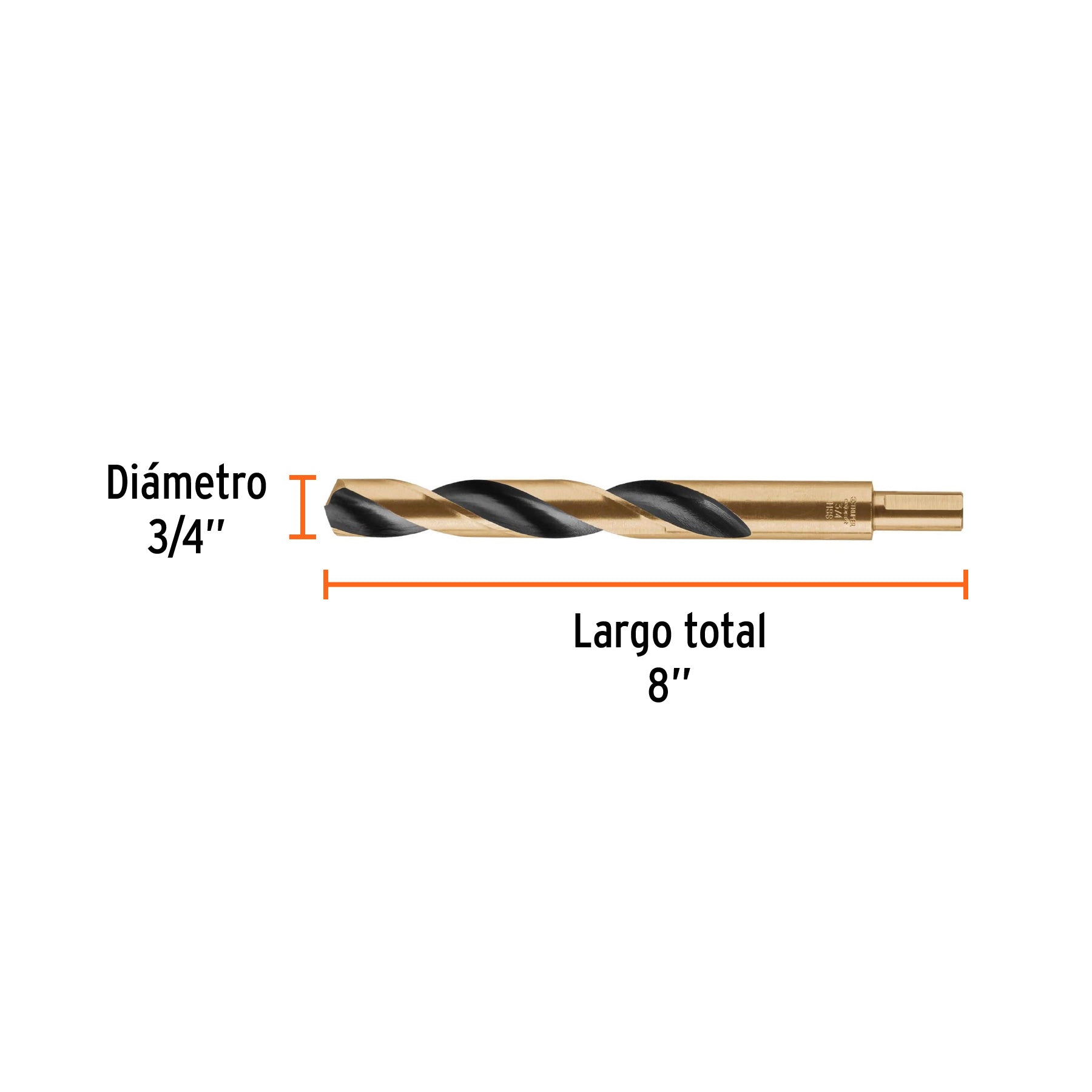 Broca de alta velocidad 3/4"