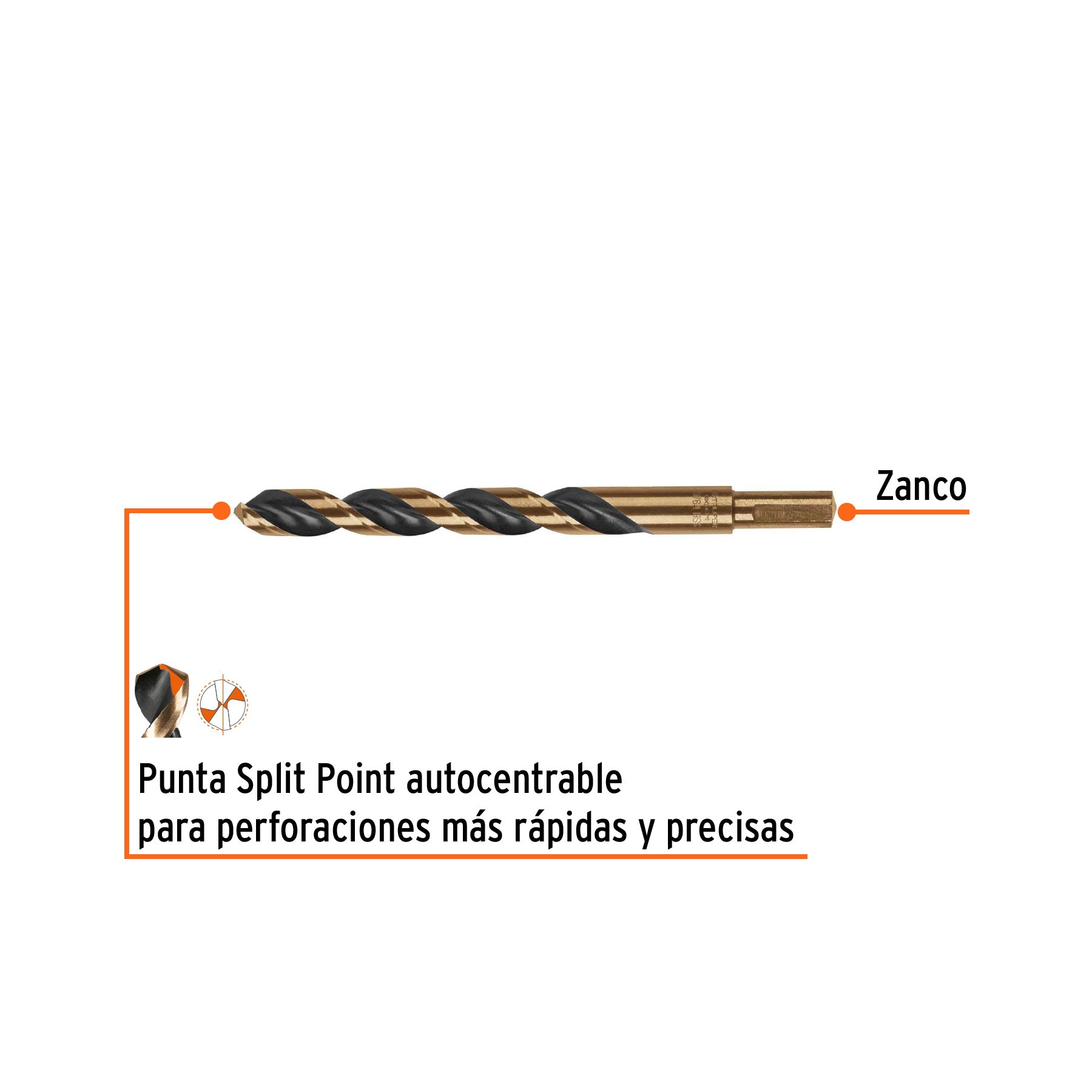 Broca de alta velocidad 31/64"