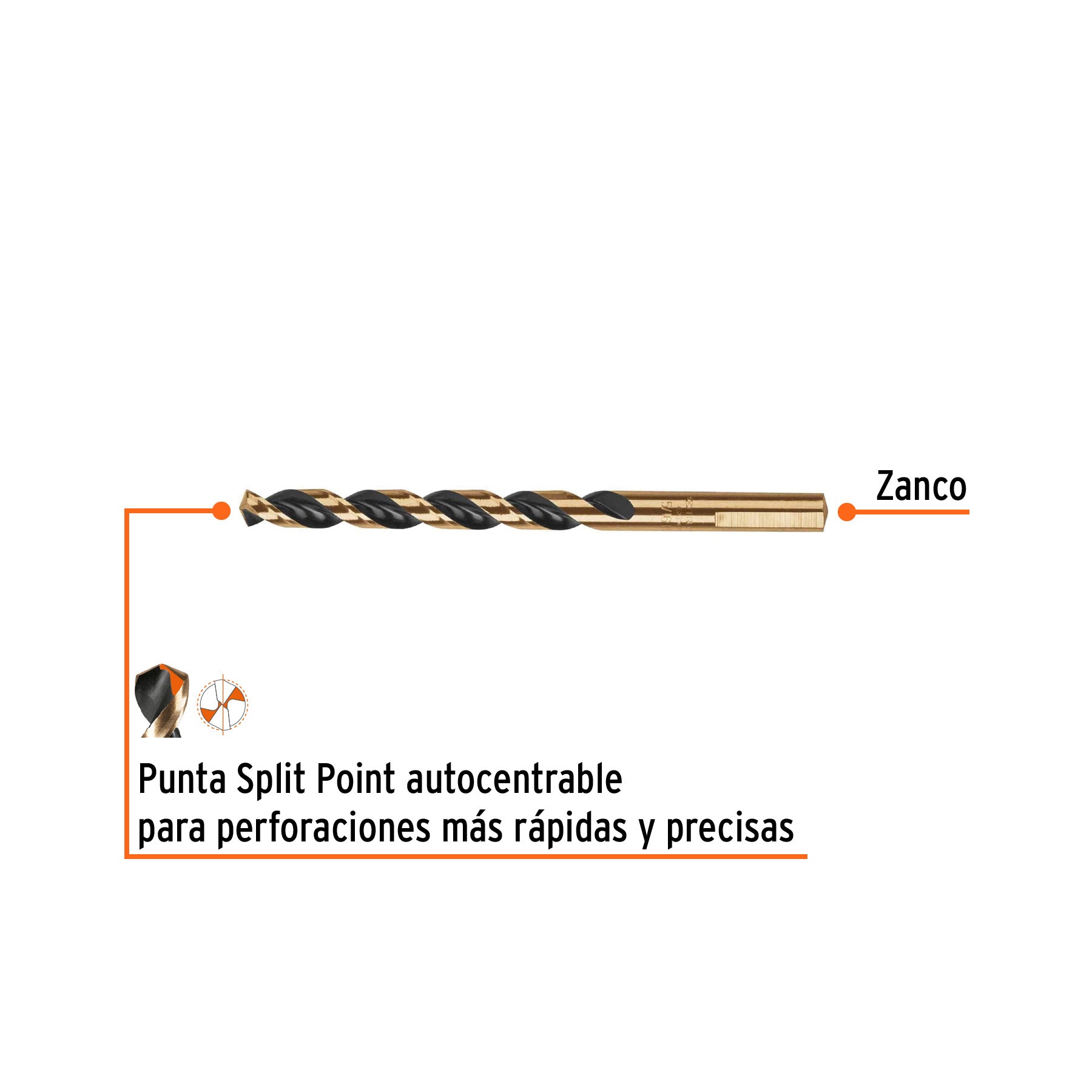 Broca de alta velocidad 5/16" en blister