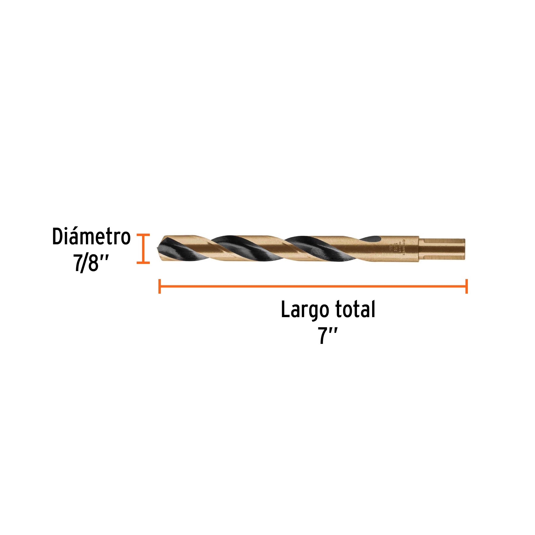 Broca de alta velocidad 5/8" en blister
