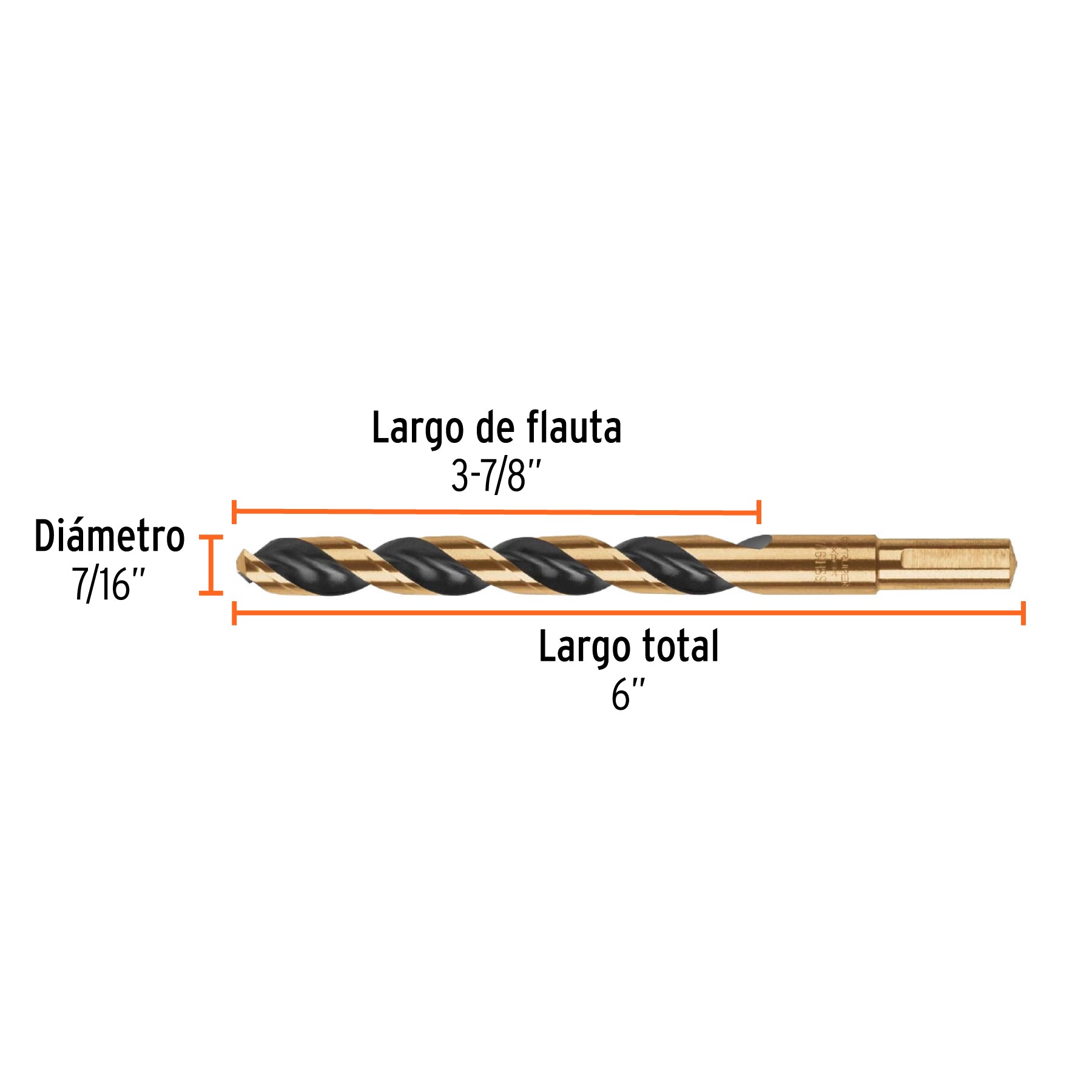Broca de alta velocidad 7/16"