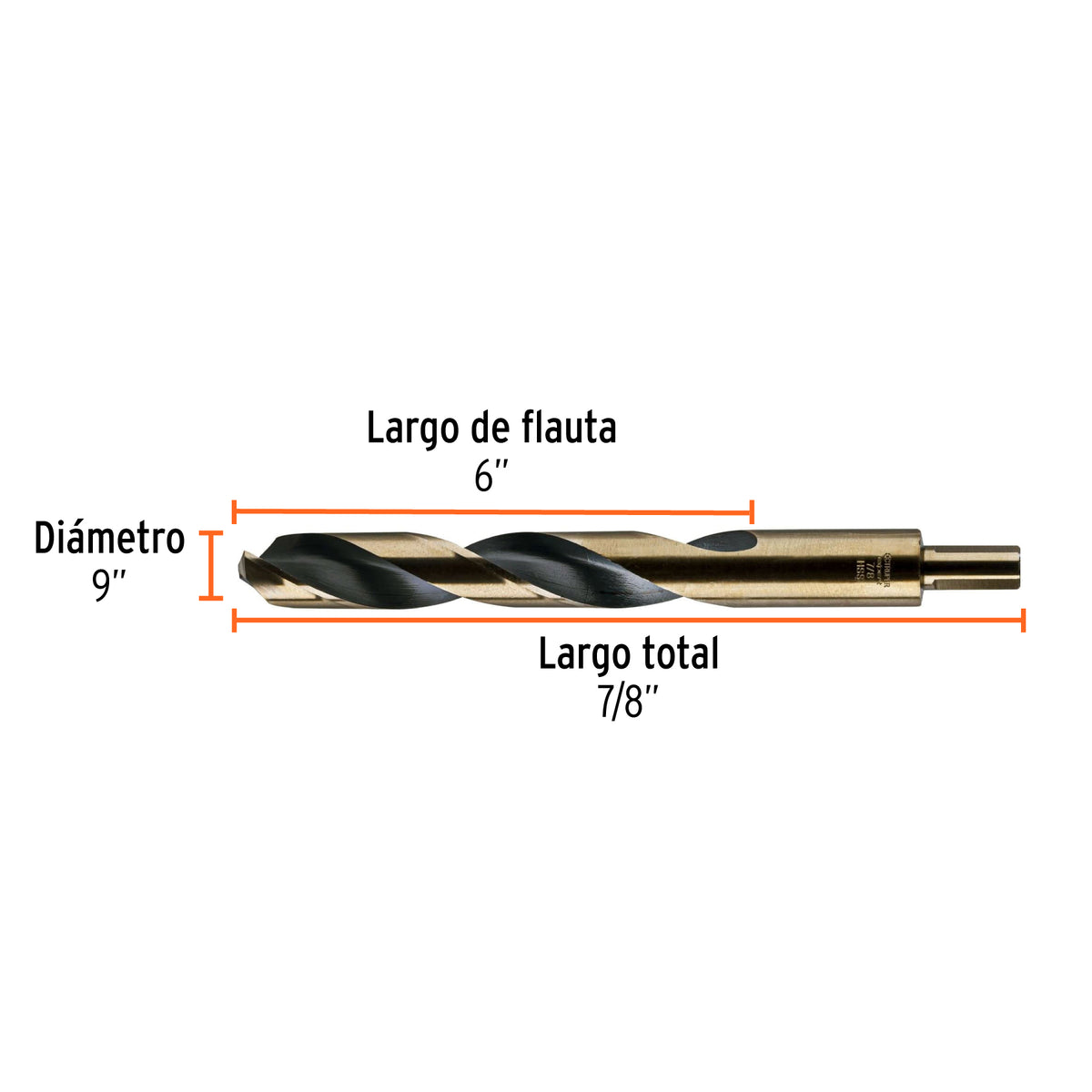 Broca de alta velocidad 7/8"