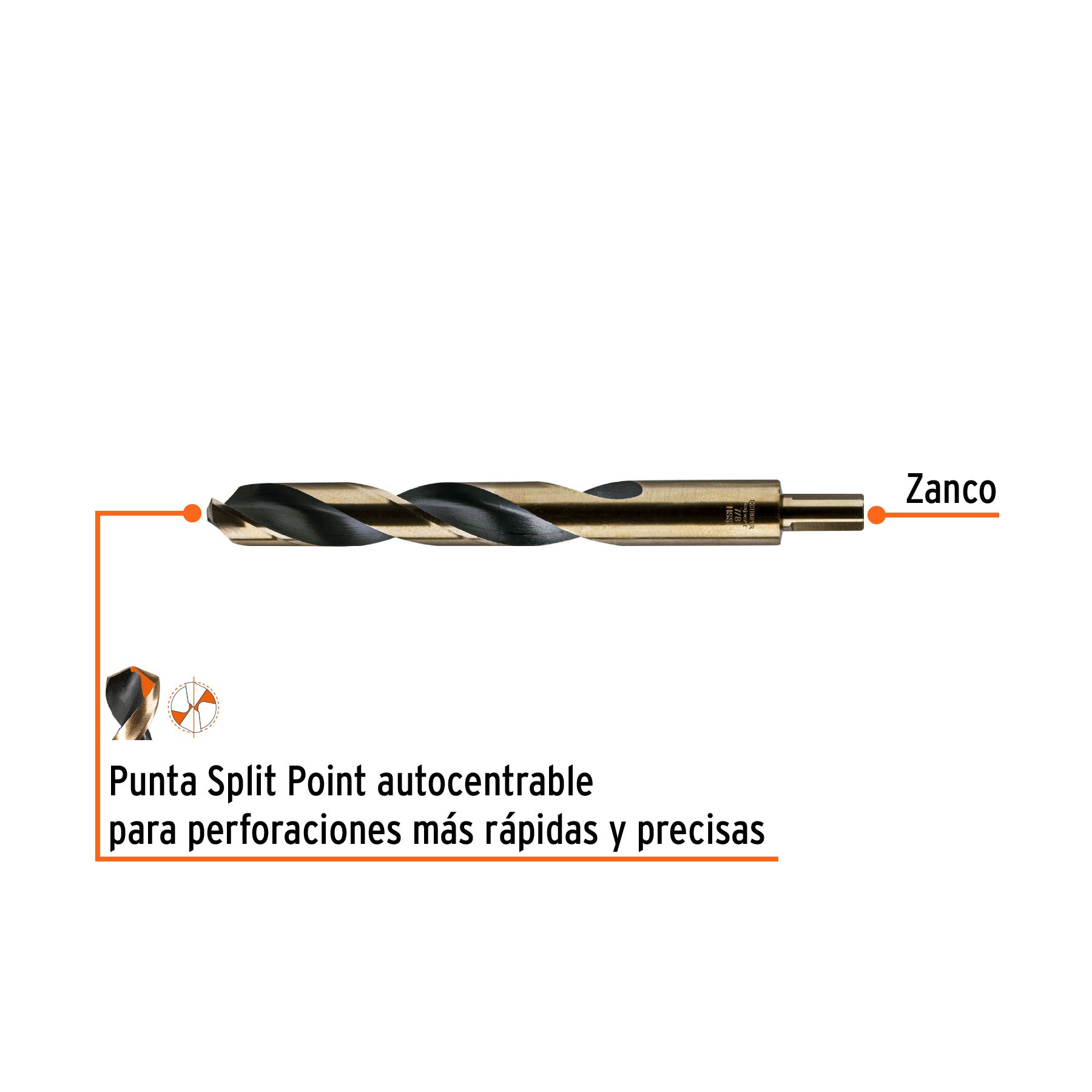Broca de alta velocidad 7/8"