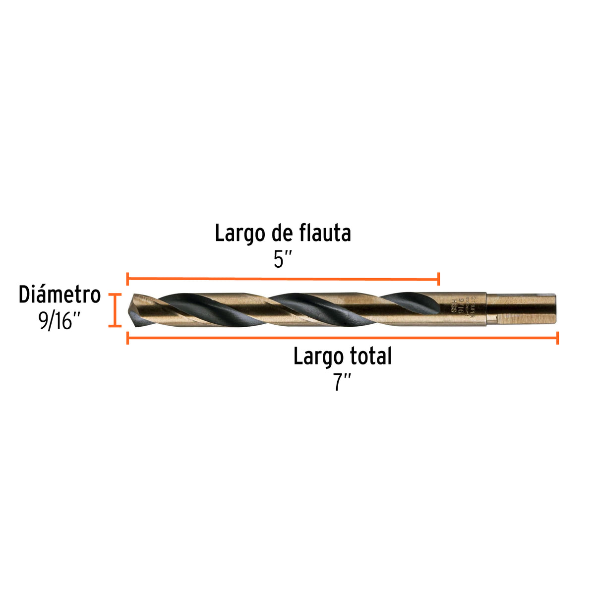 Broca de alta velocidad 9/16"