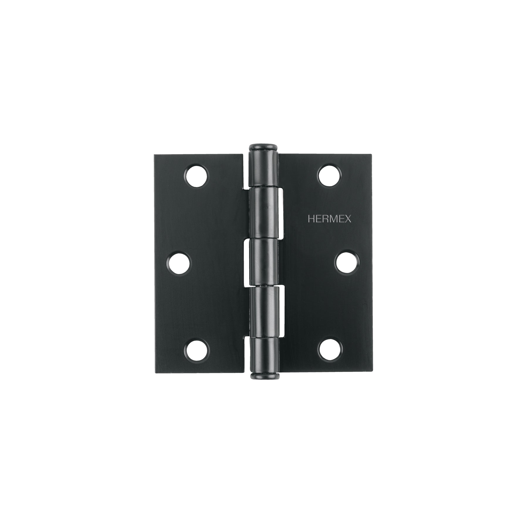 Bisagra cuadrada 3', acero, negro, plana, Hermex