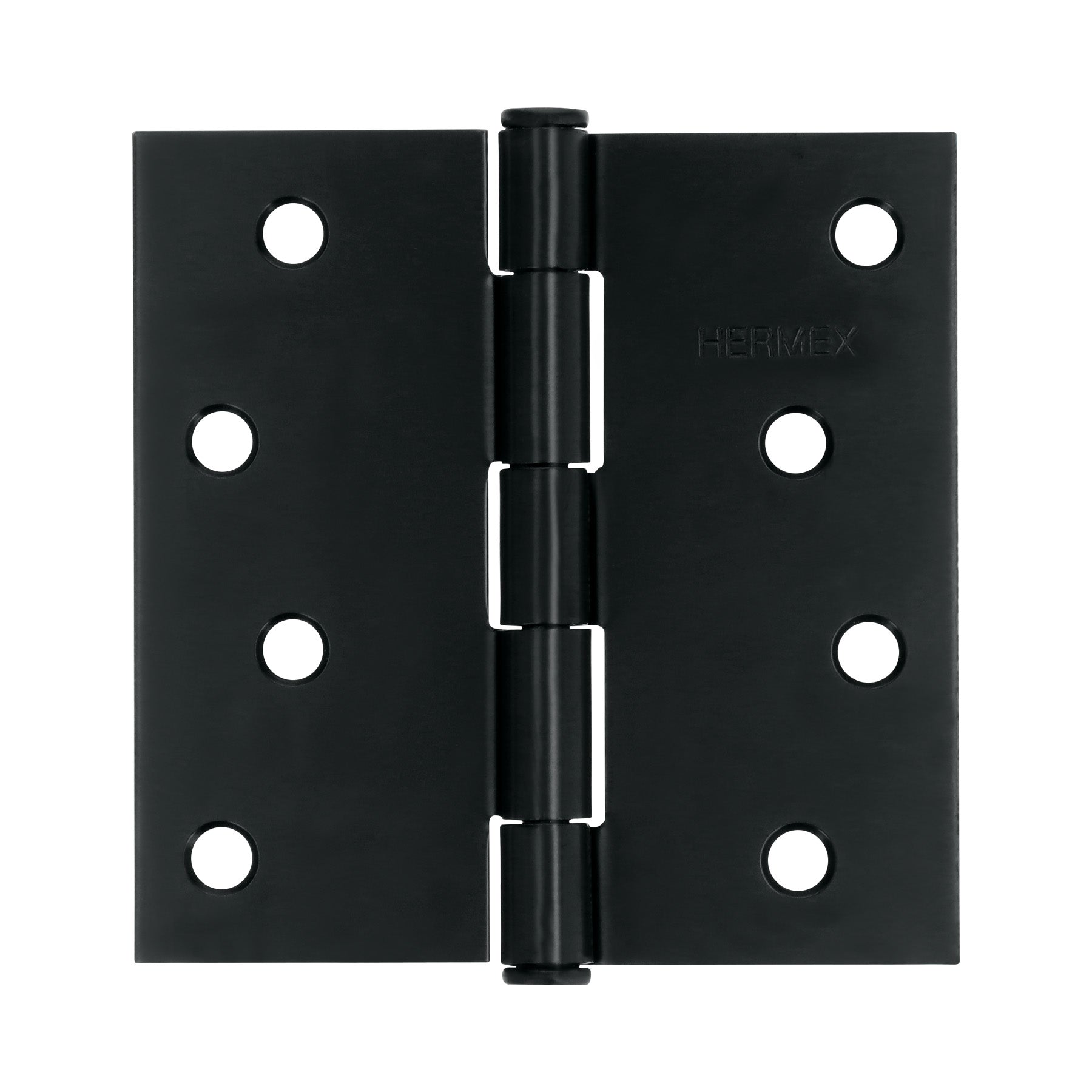Bisagra cuadrada 4' acero negro, cabeza plana, Hermex