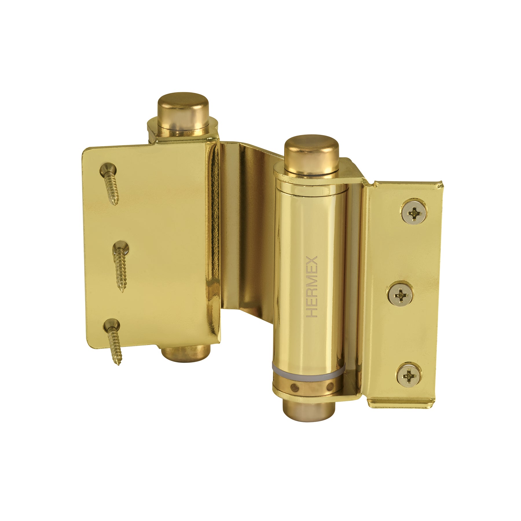 Bisagra doble acción 3", latón