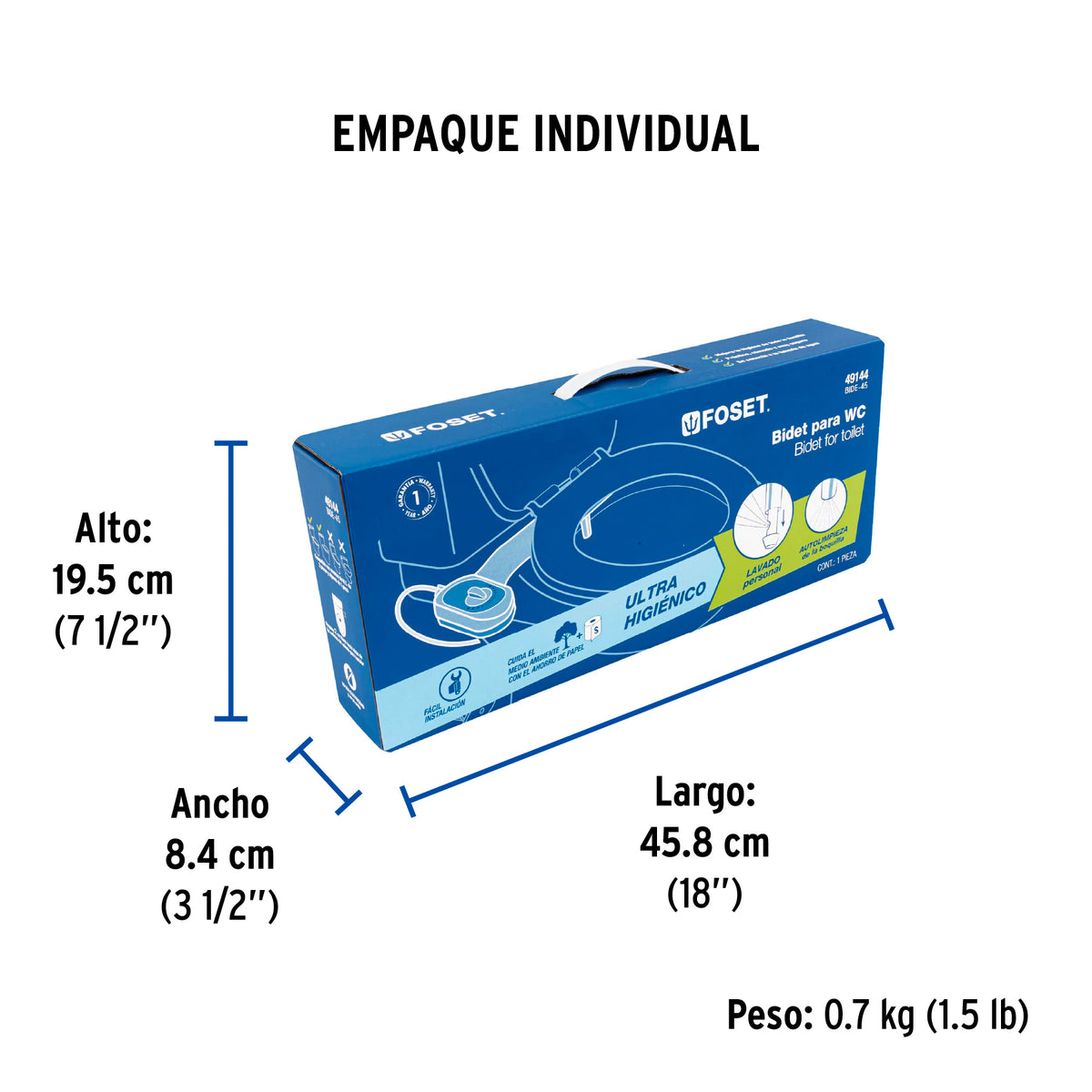 Bidet para inodoro