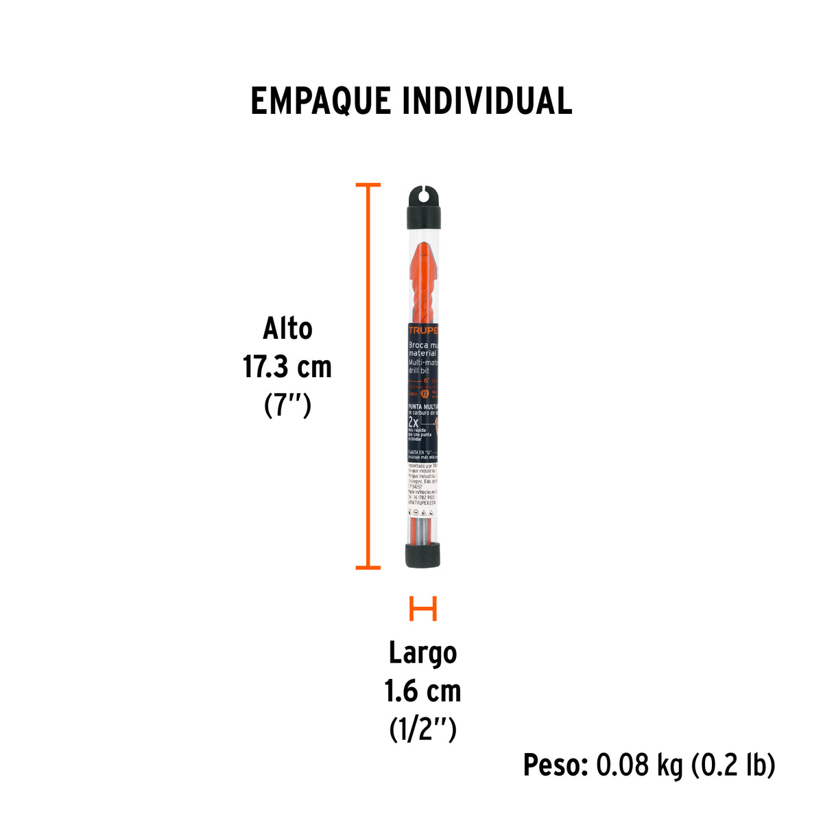 Broca multimaterial 1/2 x 6'