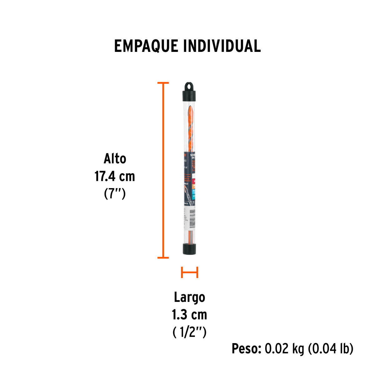 Broca multimaterial 1/4 x 6'