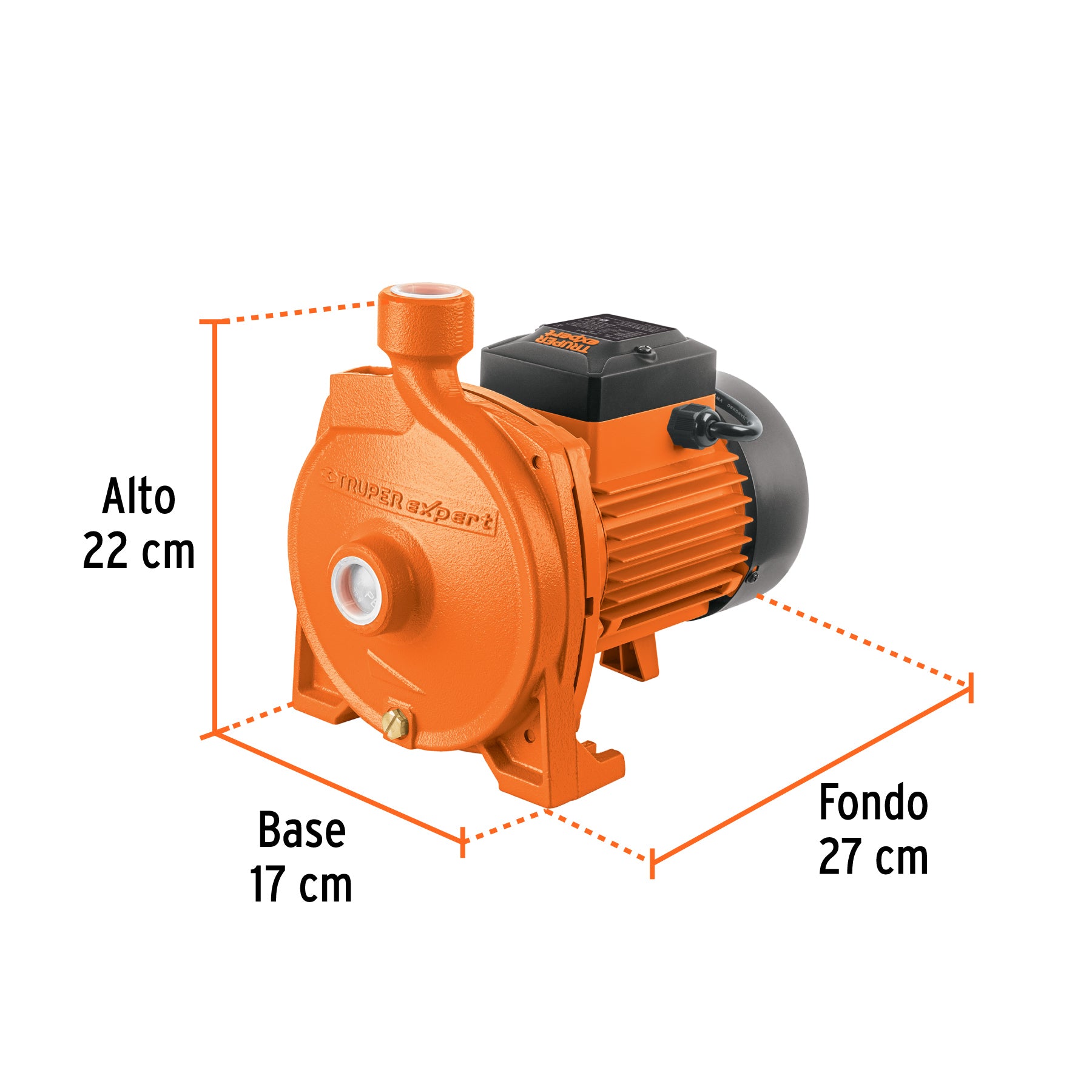 Bomba eléctrica para agua centrífuga 1/2 HP