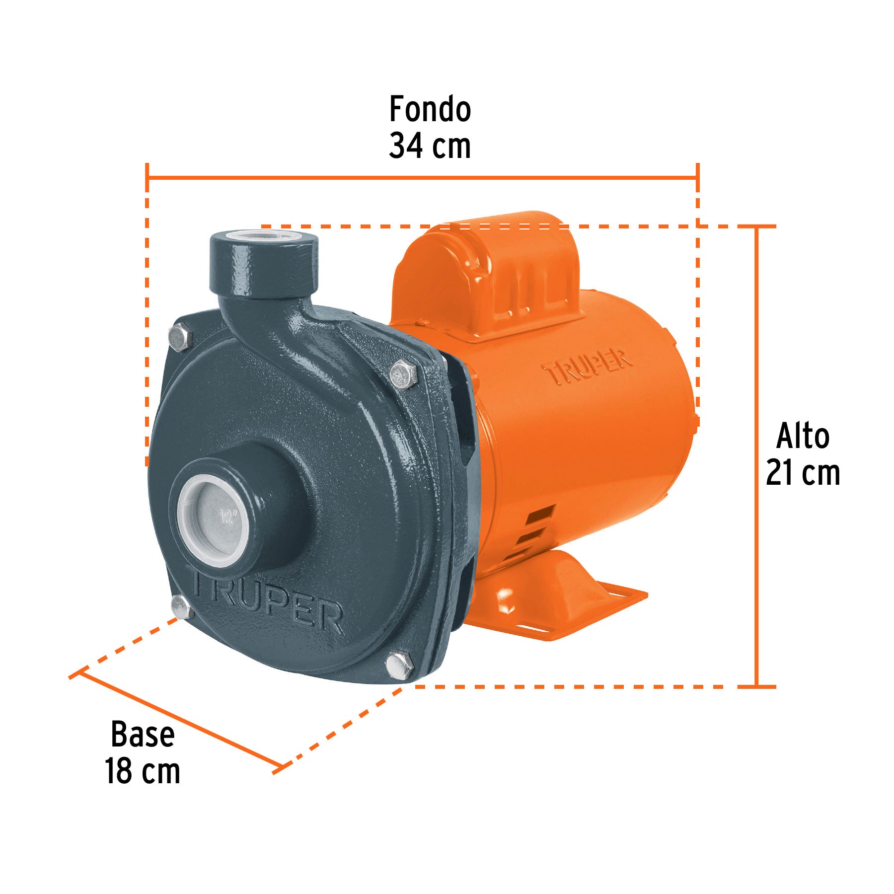 BOMBA P/AGUA CENTRIFUGAS DE 1 HP 27 M