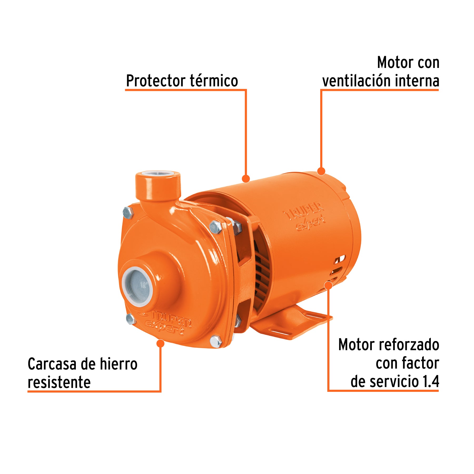 BOMBA P/AGUA CENTRIFUGAS DE 3/4 HP 27M