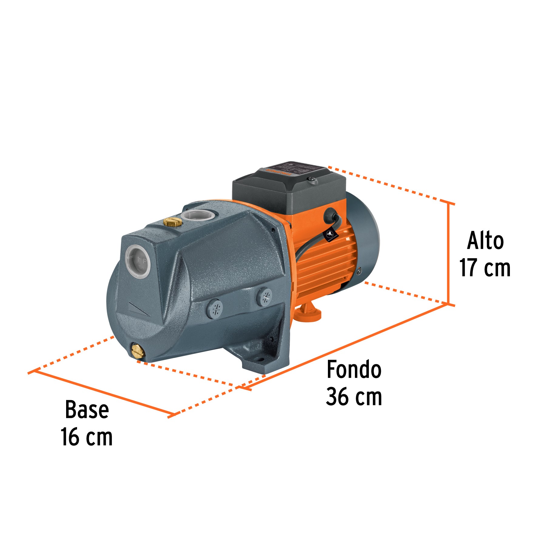 Bomba eléctrica para agua tipo jet 1/2 HP