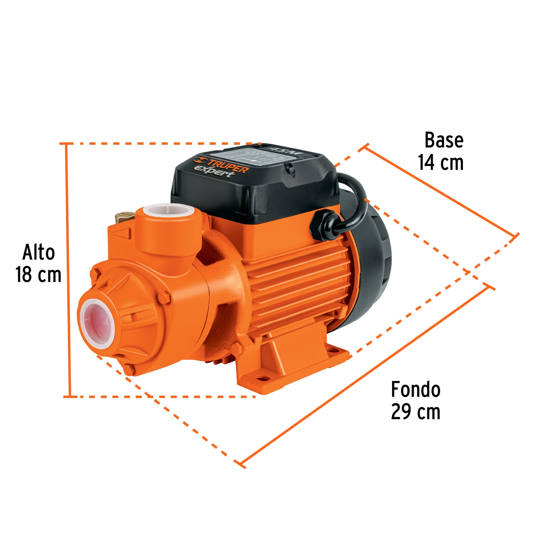 Bomba eléctrica periférica para agua 3/4 HP, Truper Expert