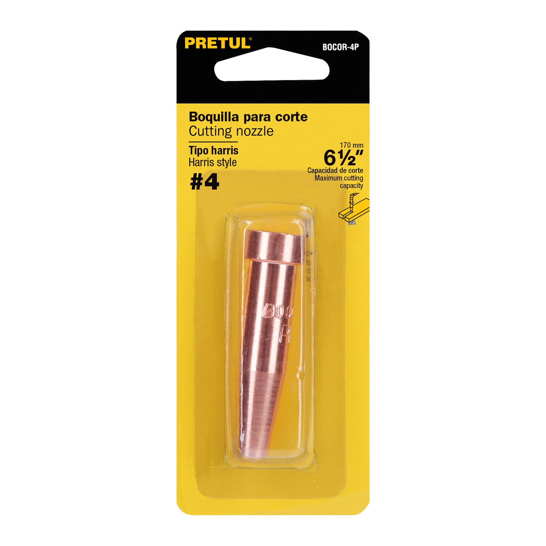 Boquilla para corte #4, Pretul