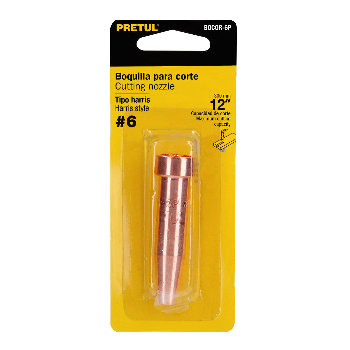 Boquilla para corte #6, Pretul