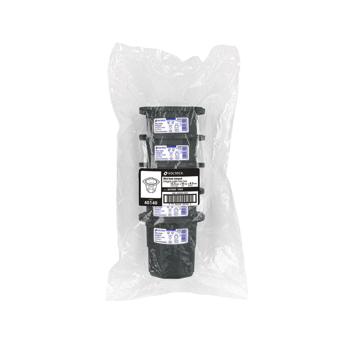 Mini bote integral 10 cm, aro interno 8.5 cm, Volteck