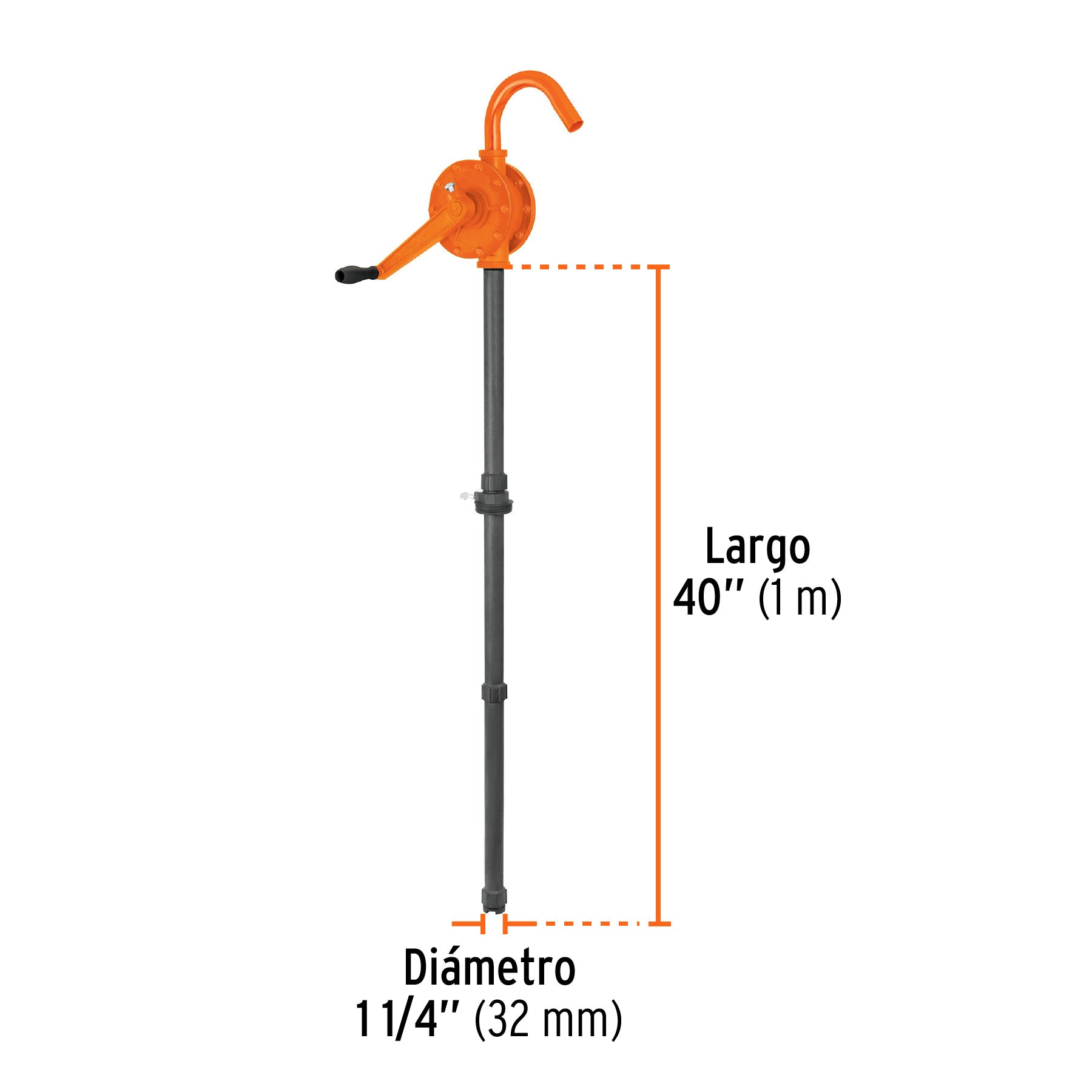 Bomba manual de extracción, 28 lts