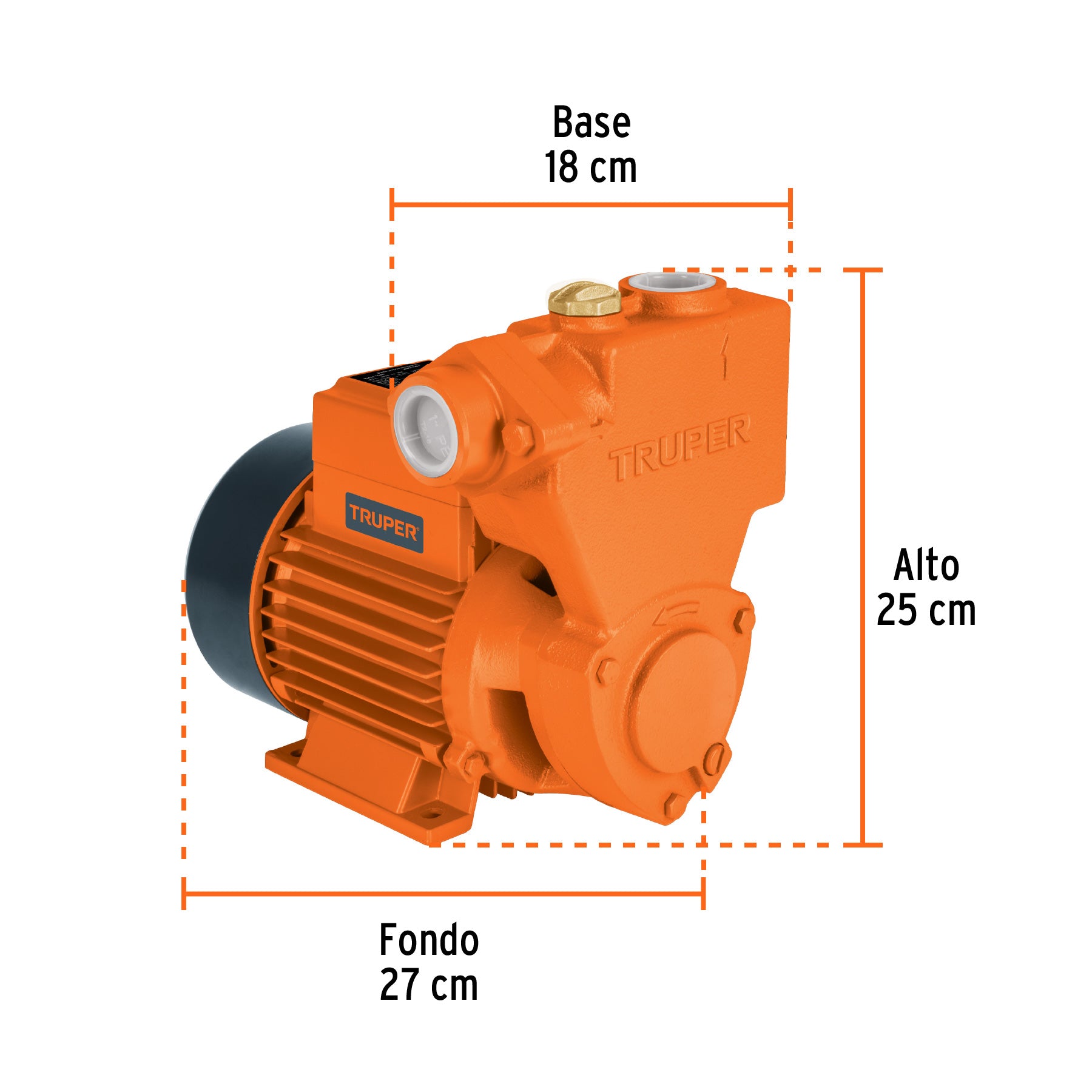 Bomba eléctrica periférica autocebante para agua, 1 Hp