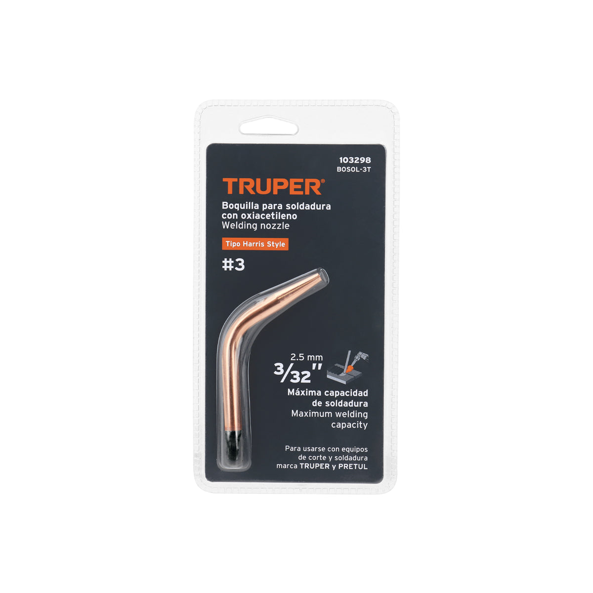 Boquilla para soldar #3, Truper