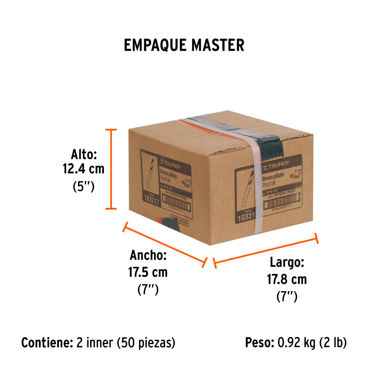 Broca piloto para brocasierras carburo de tungsteno, Truper