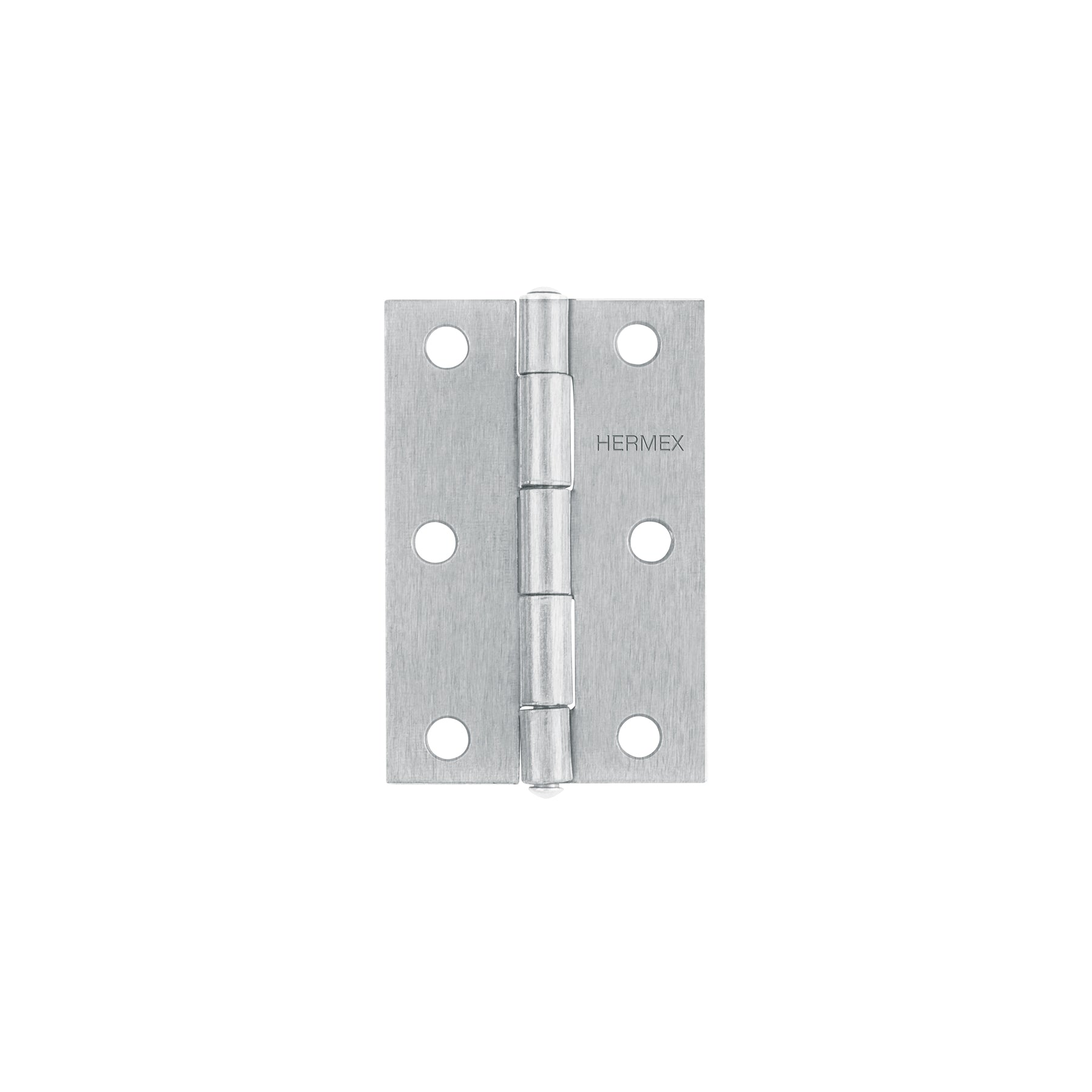 Bisagra rectangular 3", acero pulido