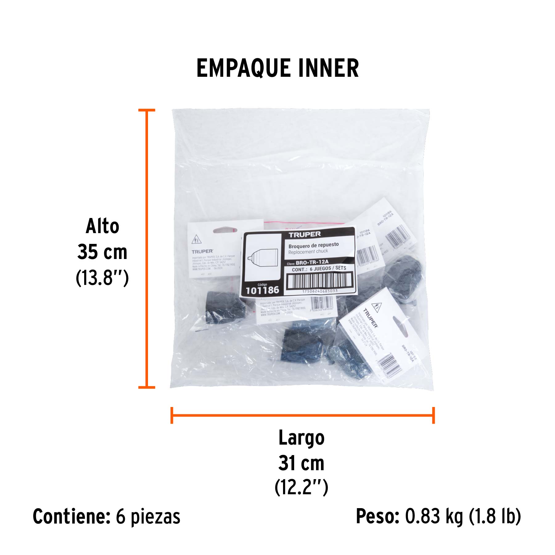 Broquero de repuesto TALI-20A/12A2/12AC y ROTI-12A/12AC