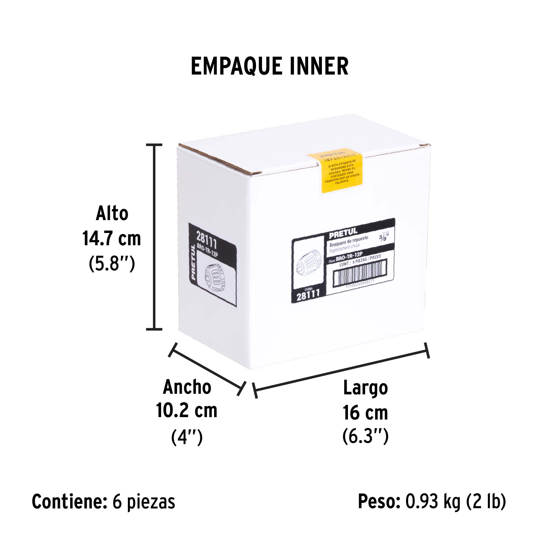 Broquero para rotomartillos y taladros inalámbricos, Pretul