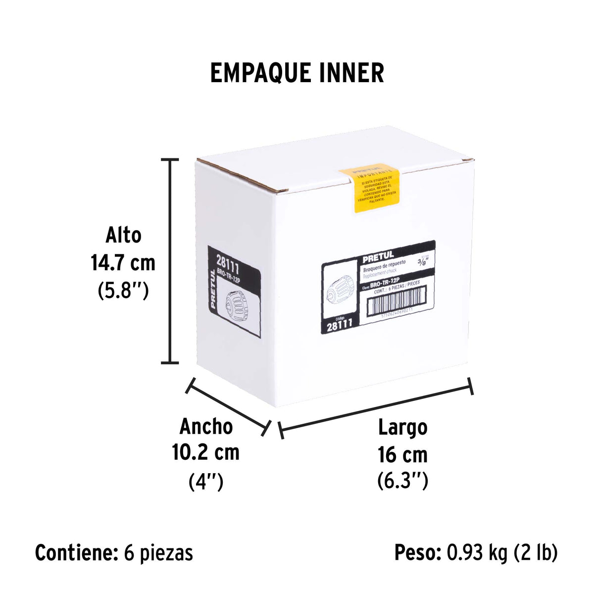 Broquero para rotomartillos y taladros inalámbricos, Pretul