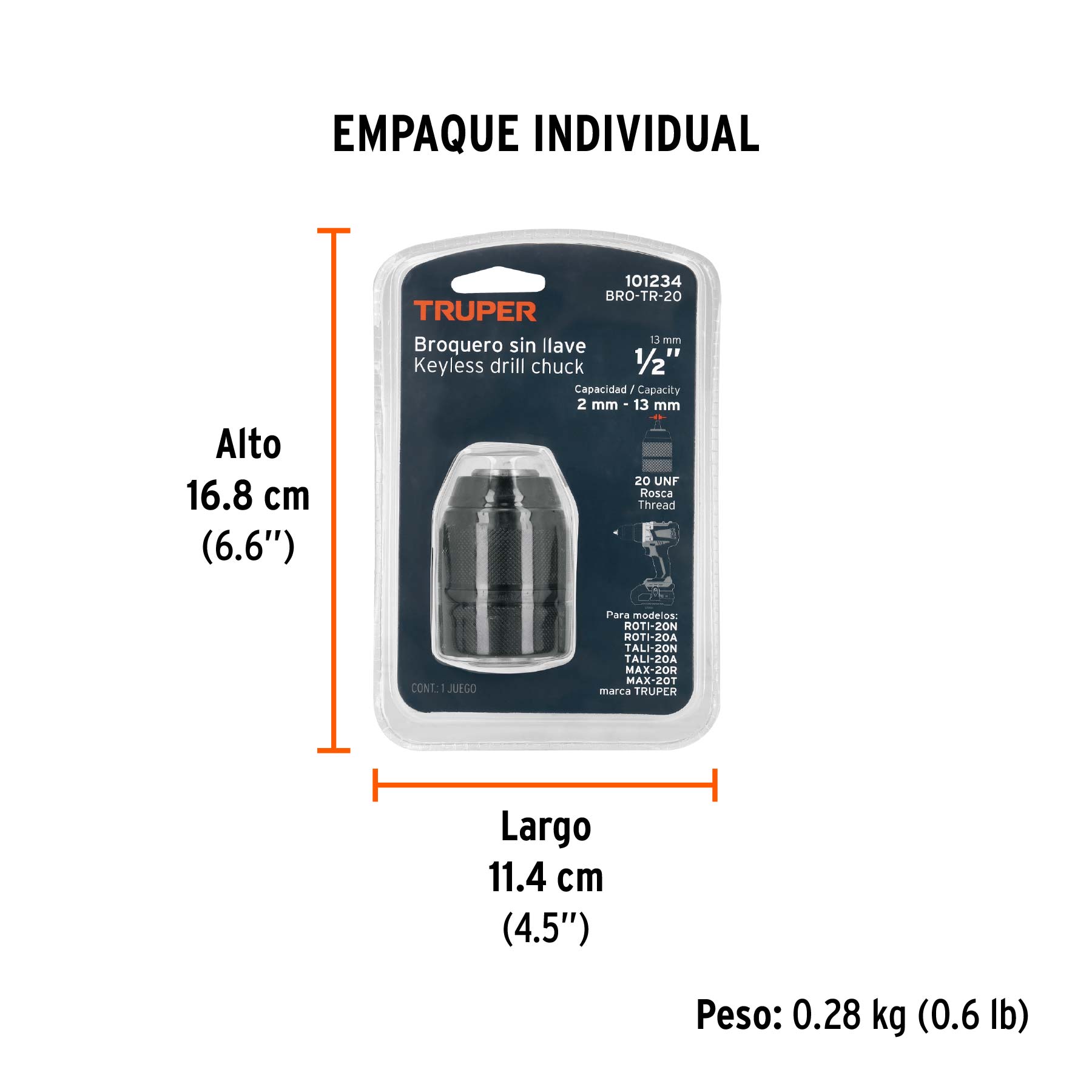Broquero para TALI-20N/20A y ROTI-20N/20A