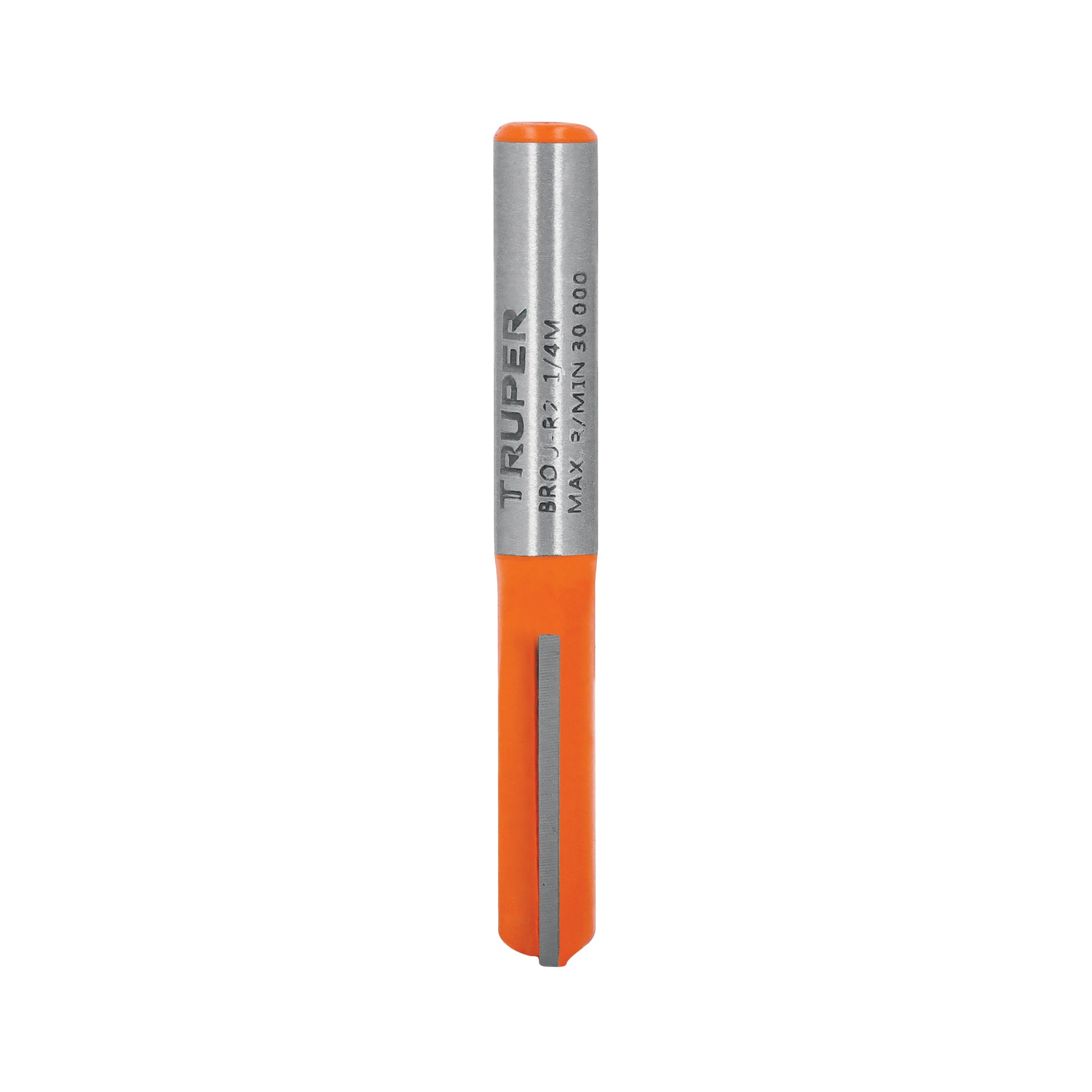 Broca para router, recta 2 filos, 1/4", mediana