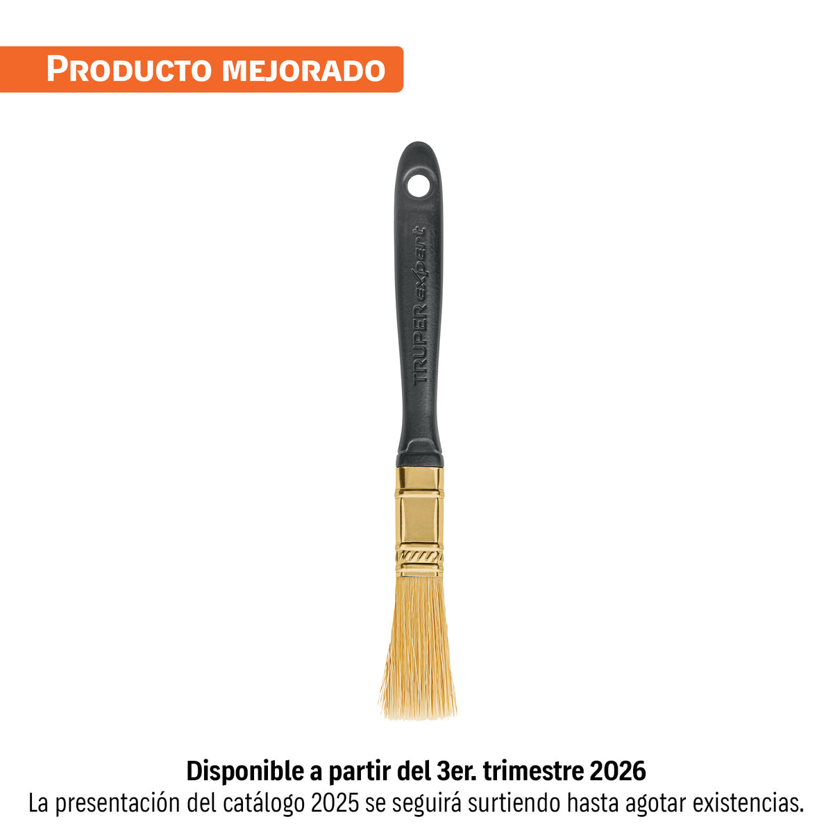 Brocha, mango de plástico, 1/2", Truper Expert