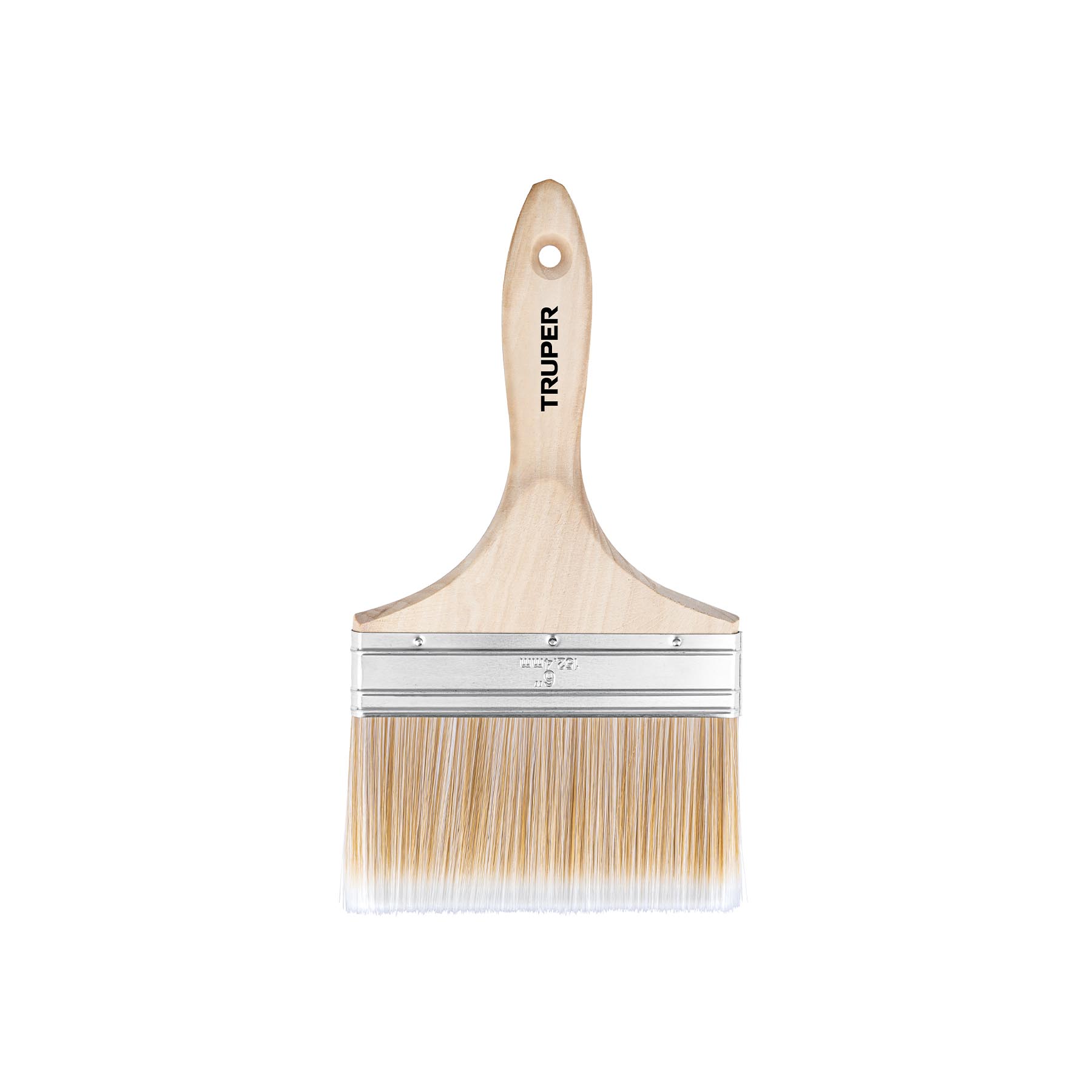Brocha cerdas sintéticas 6' corte recto, mango de madera
