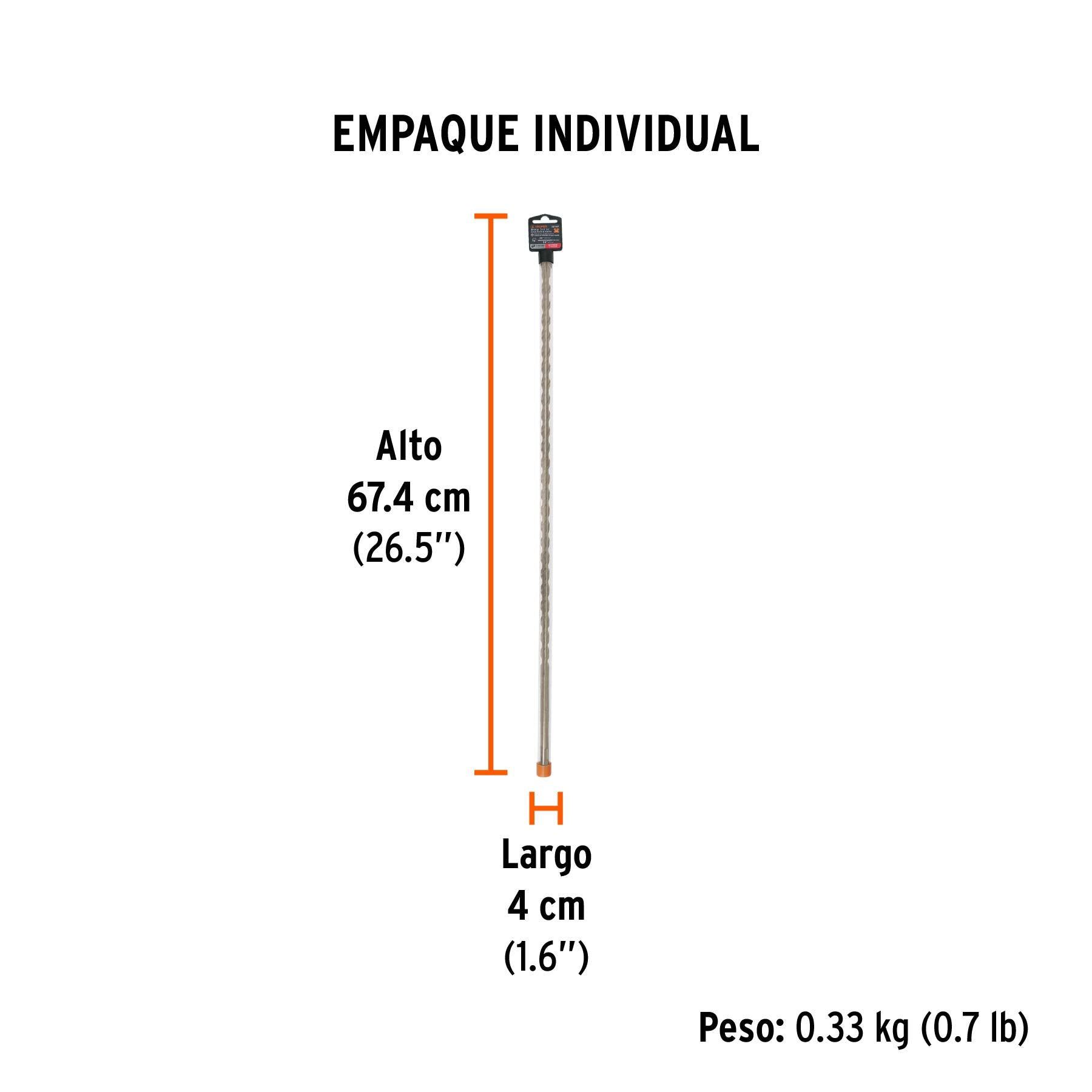 Broca SDS Plus 1/2 x 24'