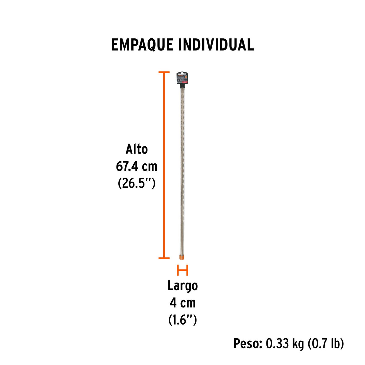 Broca SDS Plus 1/2 x 24'